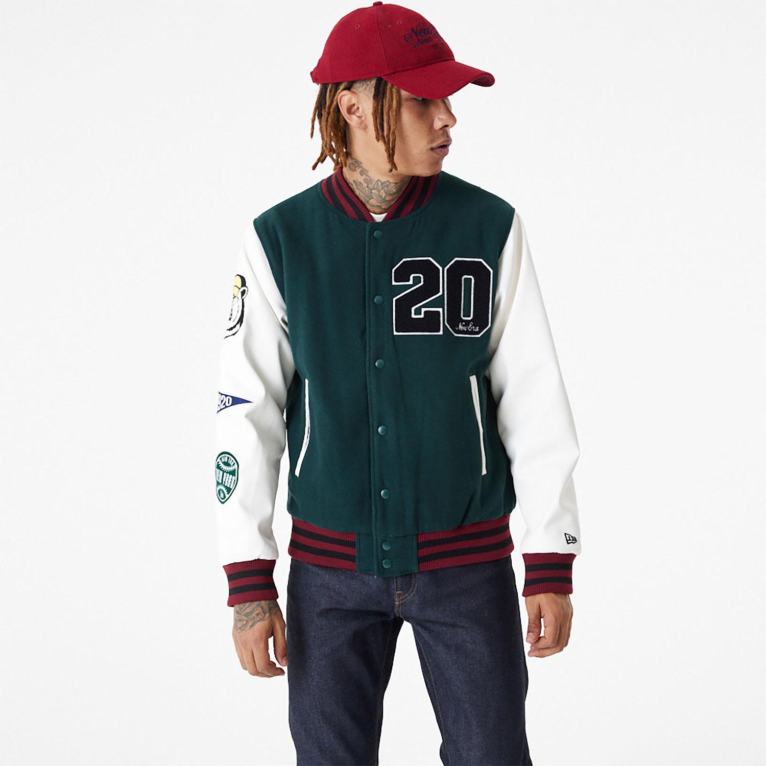 KTZ New York Yankees Mlb Heritage Varsity Jacket in Blue for Men