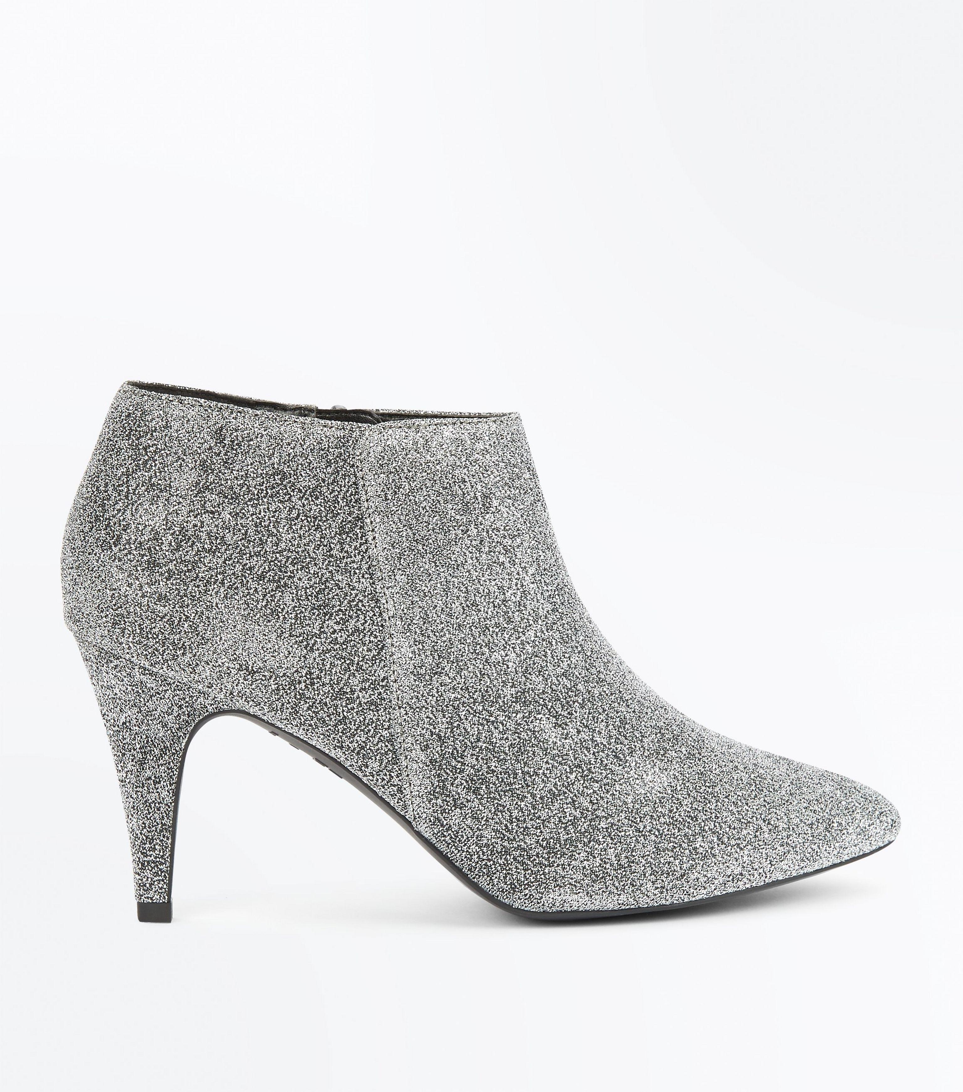 silver shoe boots