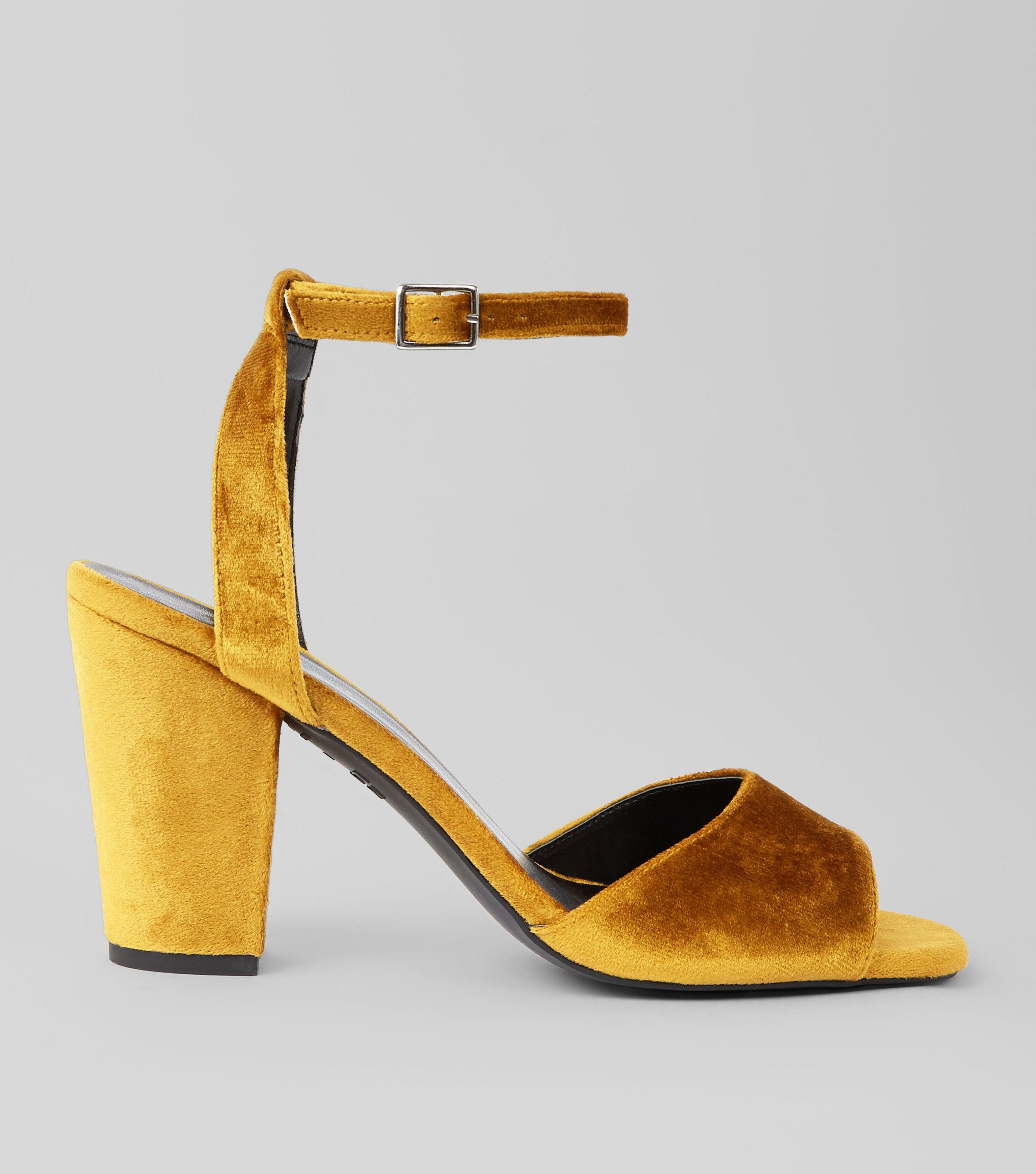 new look velvet shoes