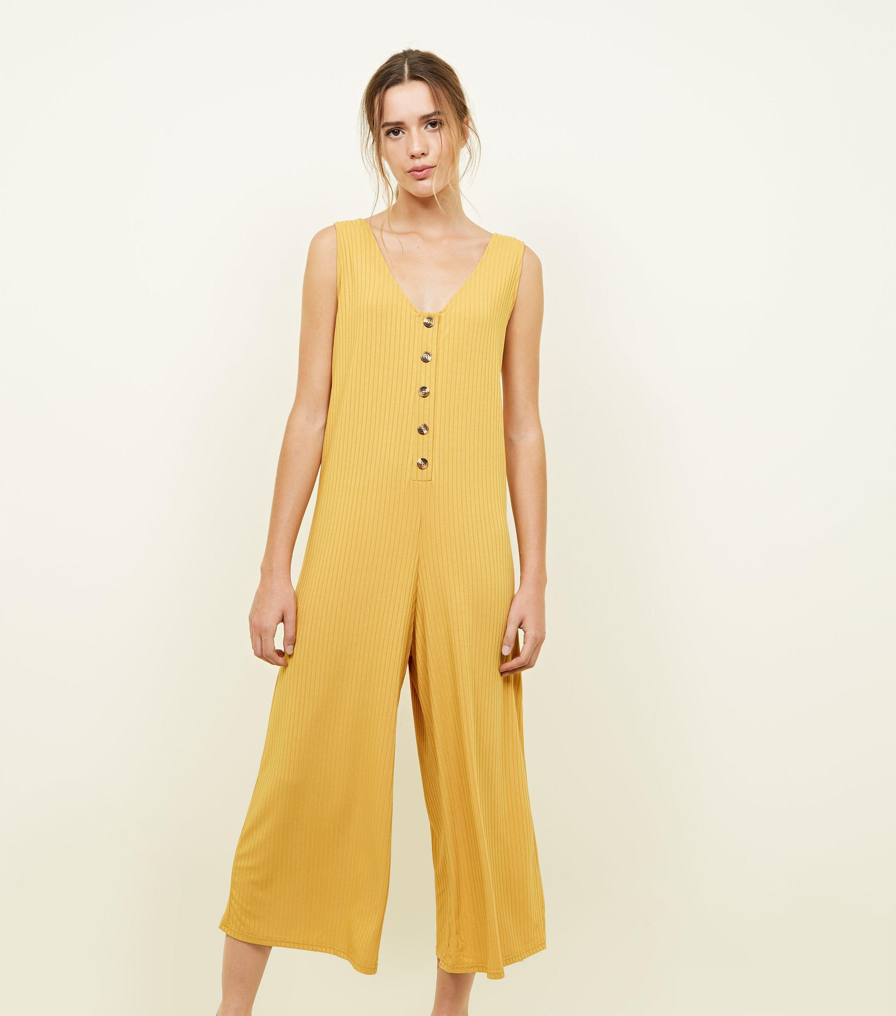 new look yellow jumpsuit