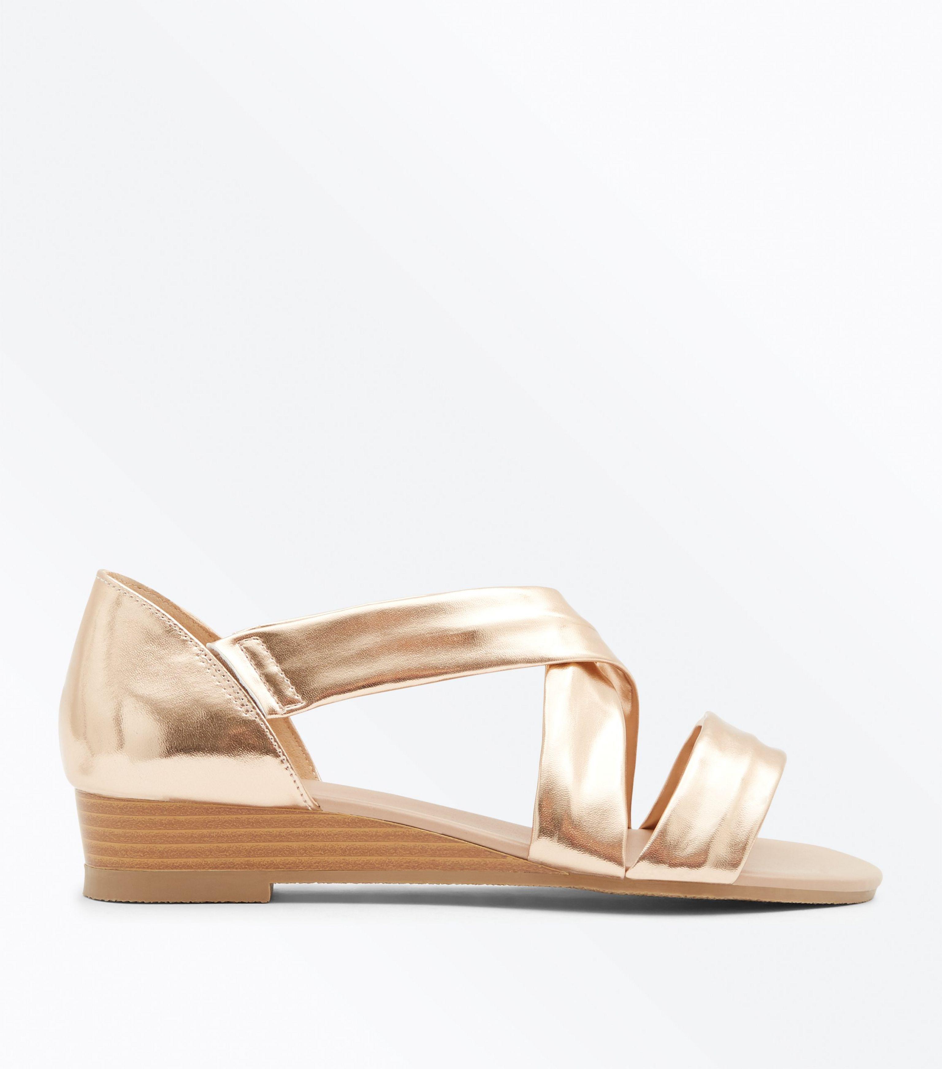 new look wide fit wedge sandals