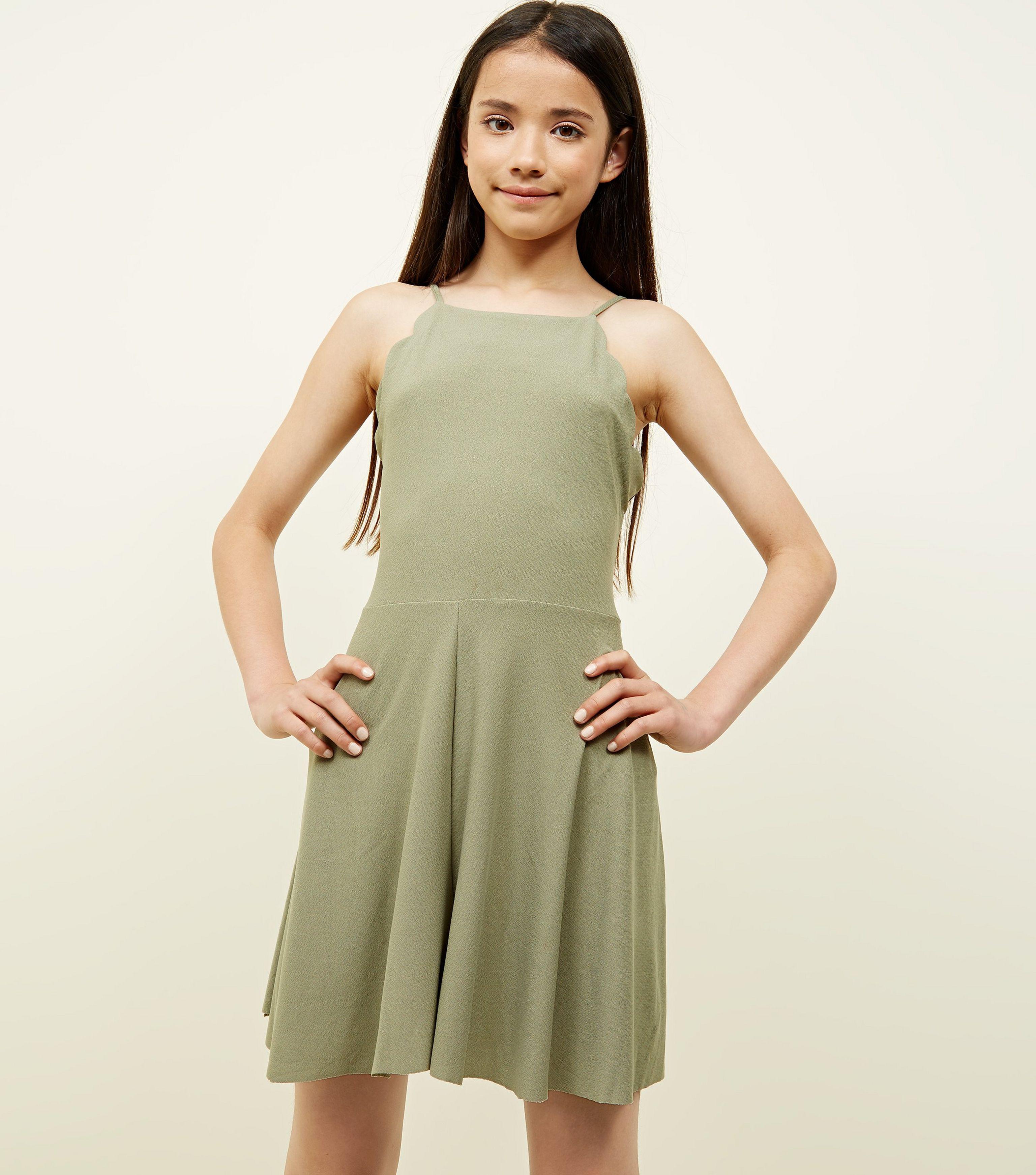 new look green playsuit