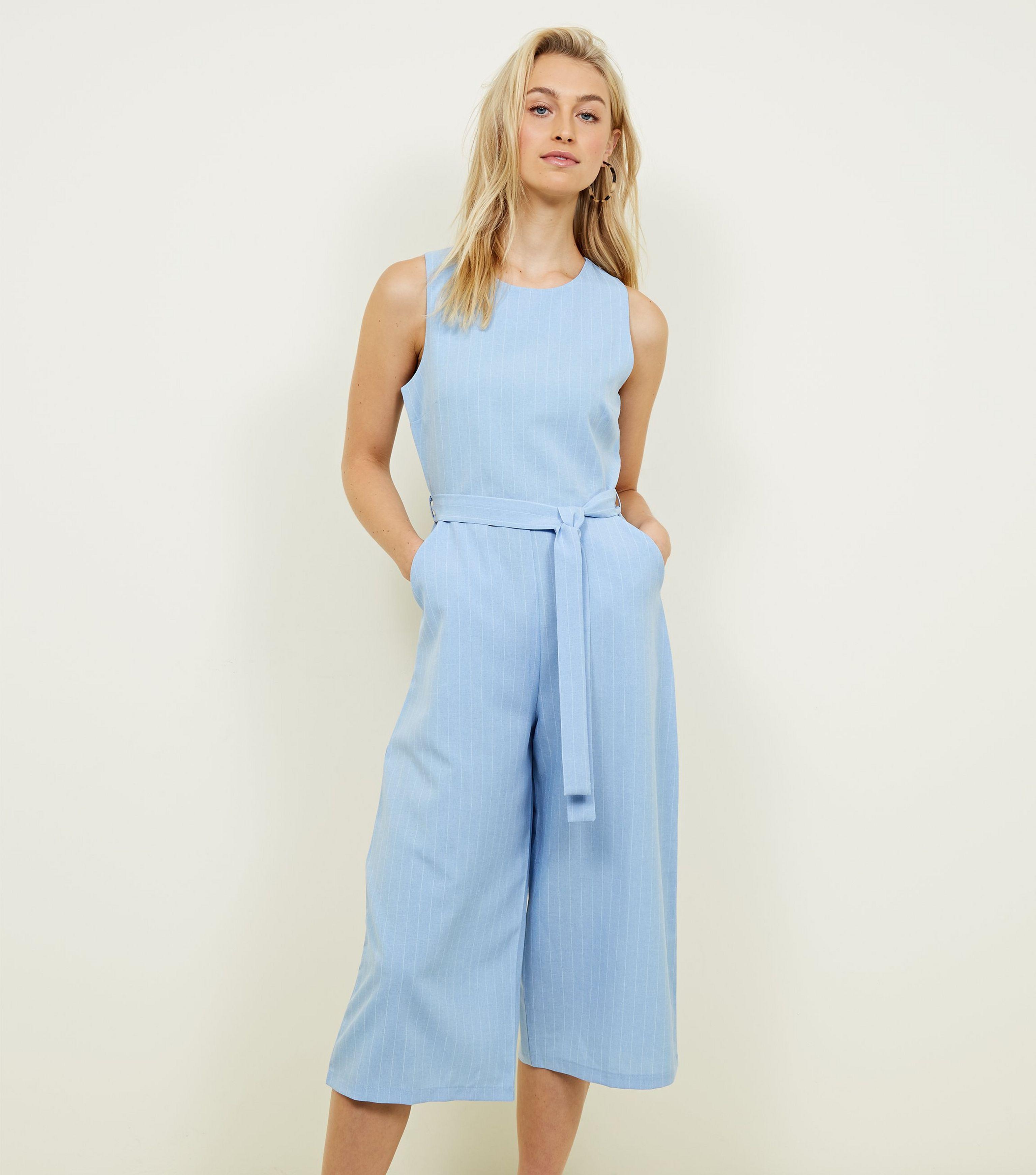 pale blue jumpsuit
