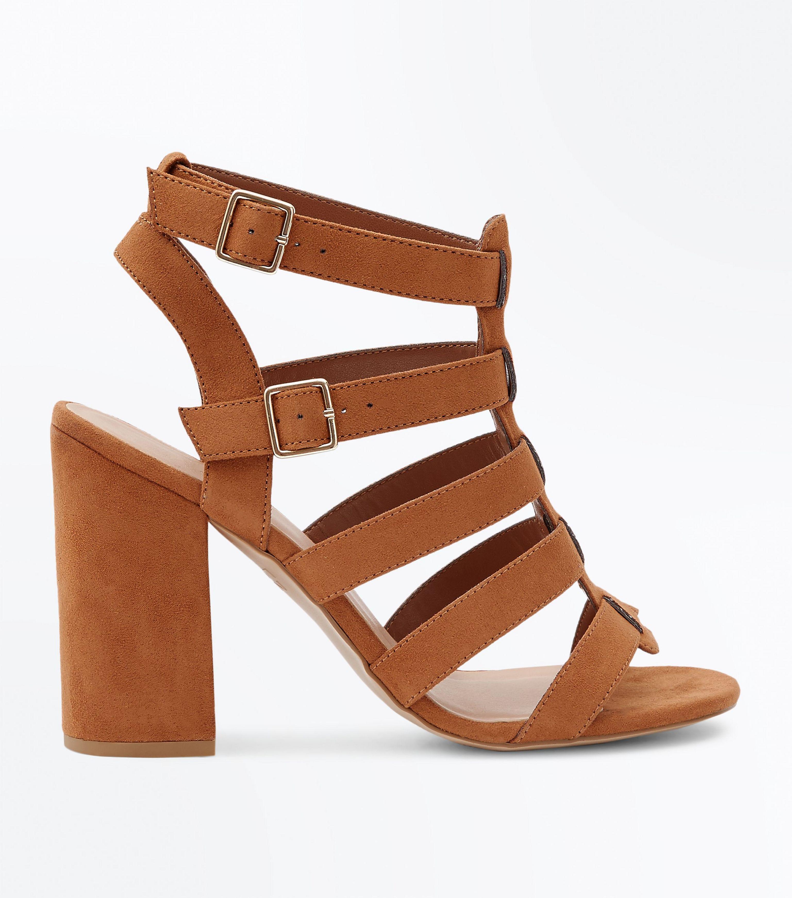 block heel tan heels
