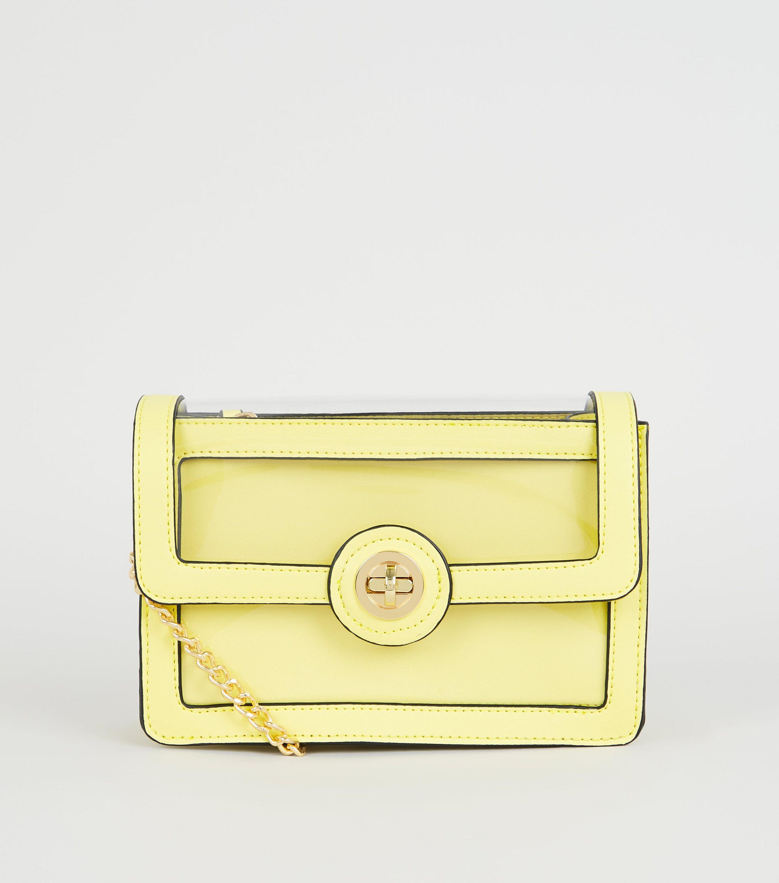 yellow clear bag