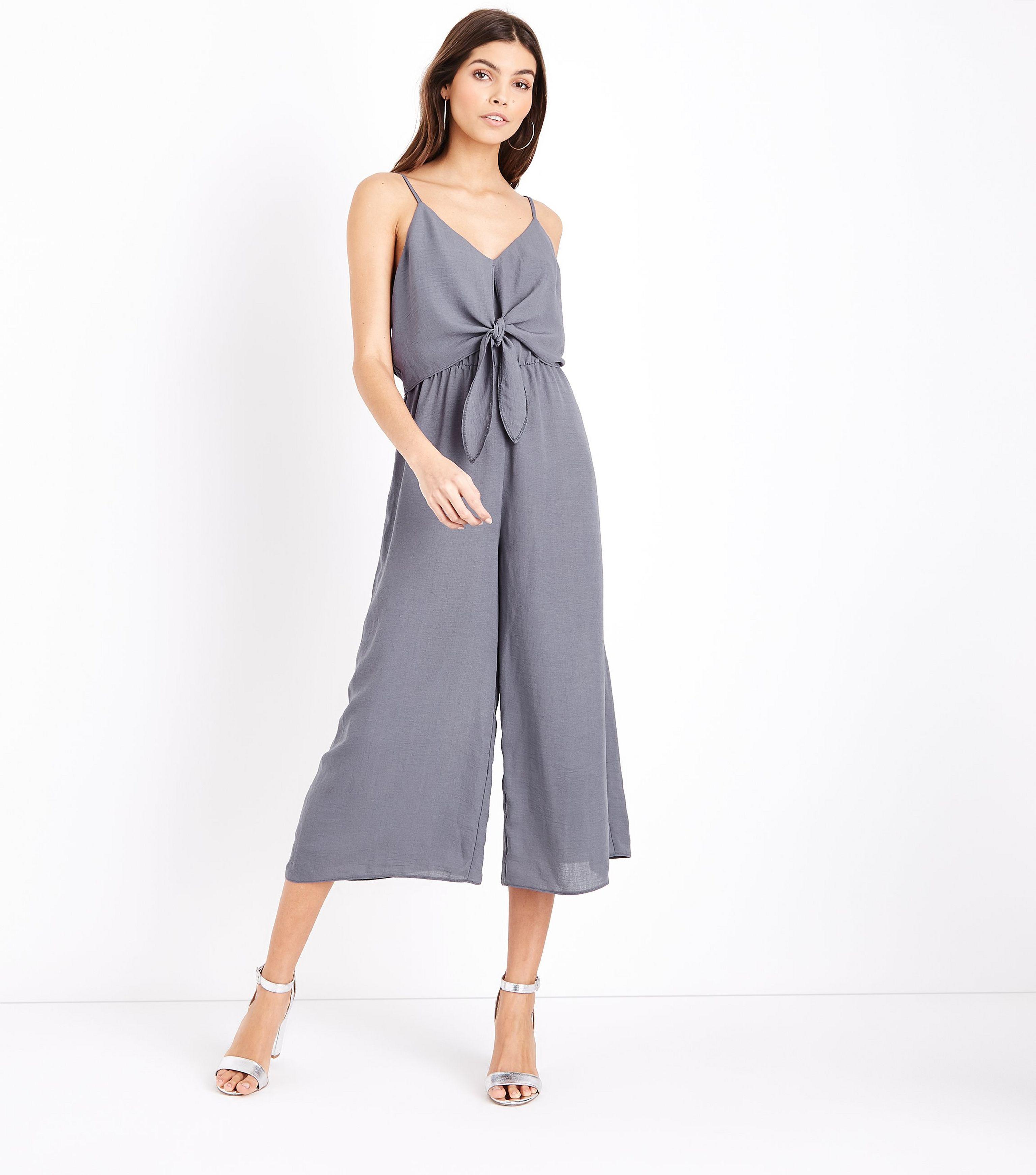 grey linen jumpsuit