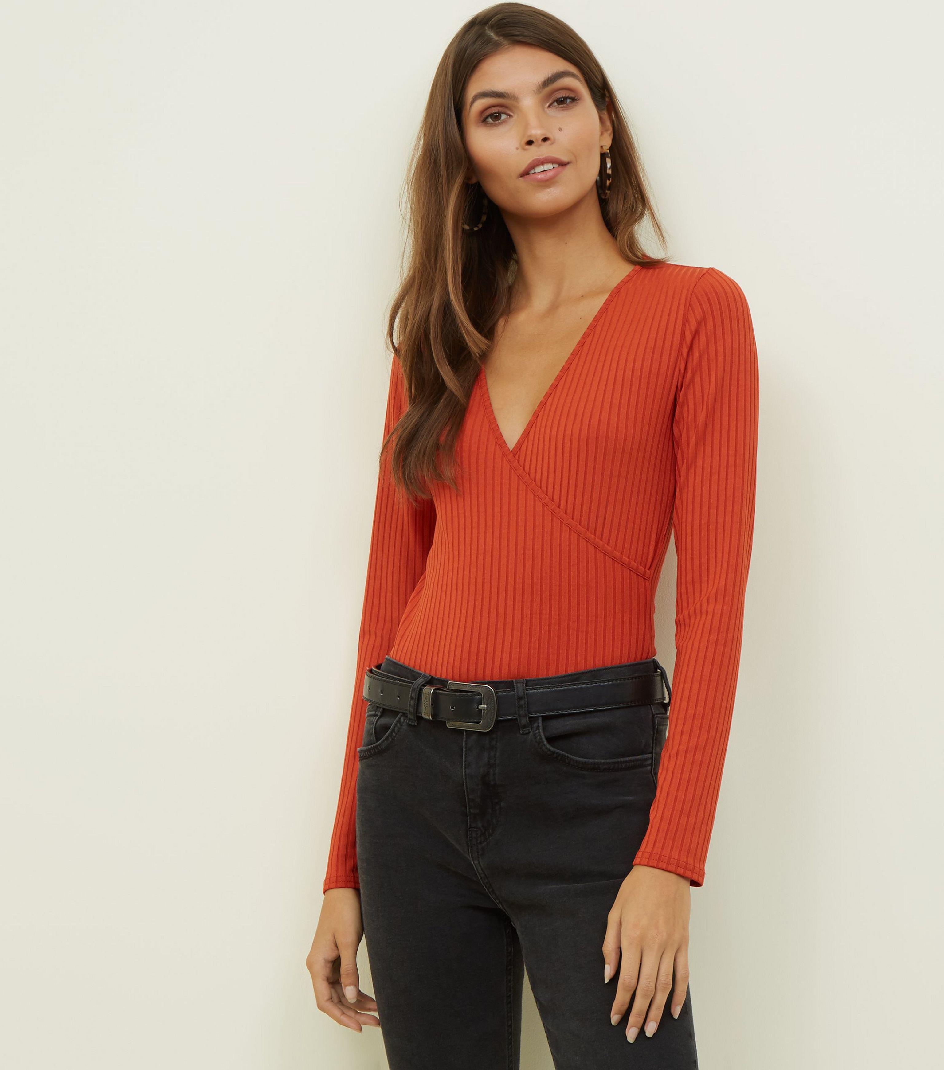 red bodysuit new look