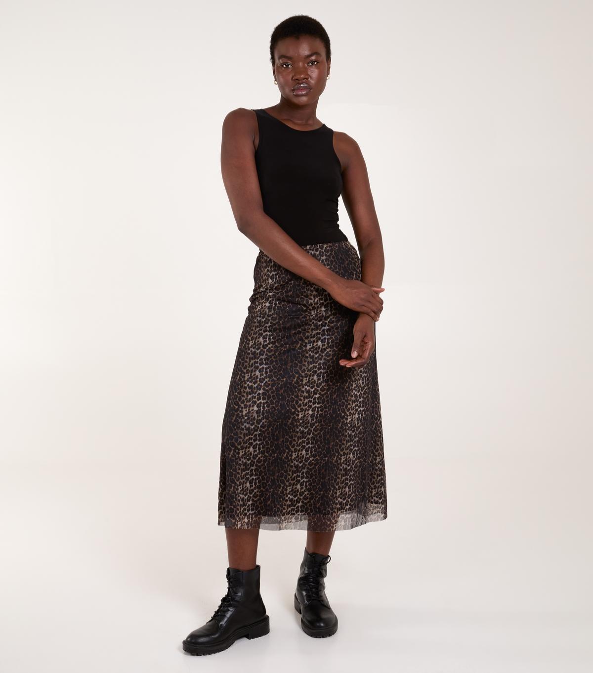 New look leopard skirt hot sale