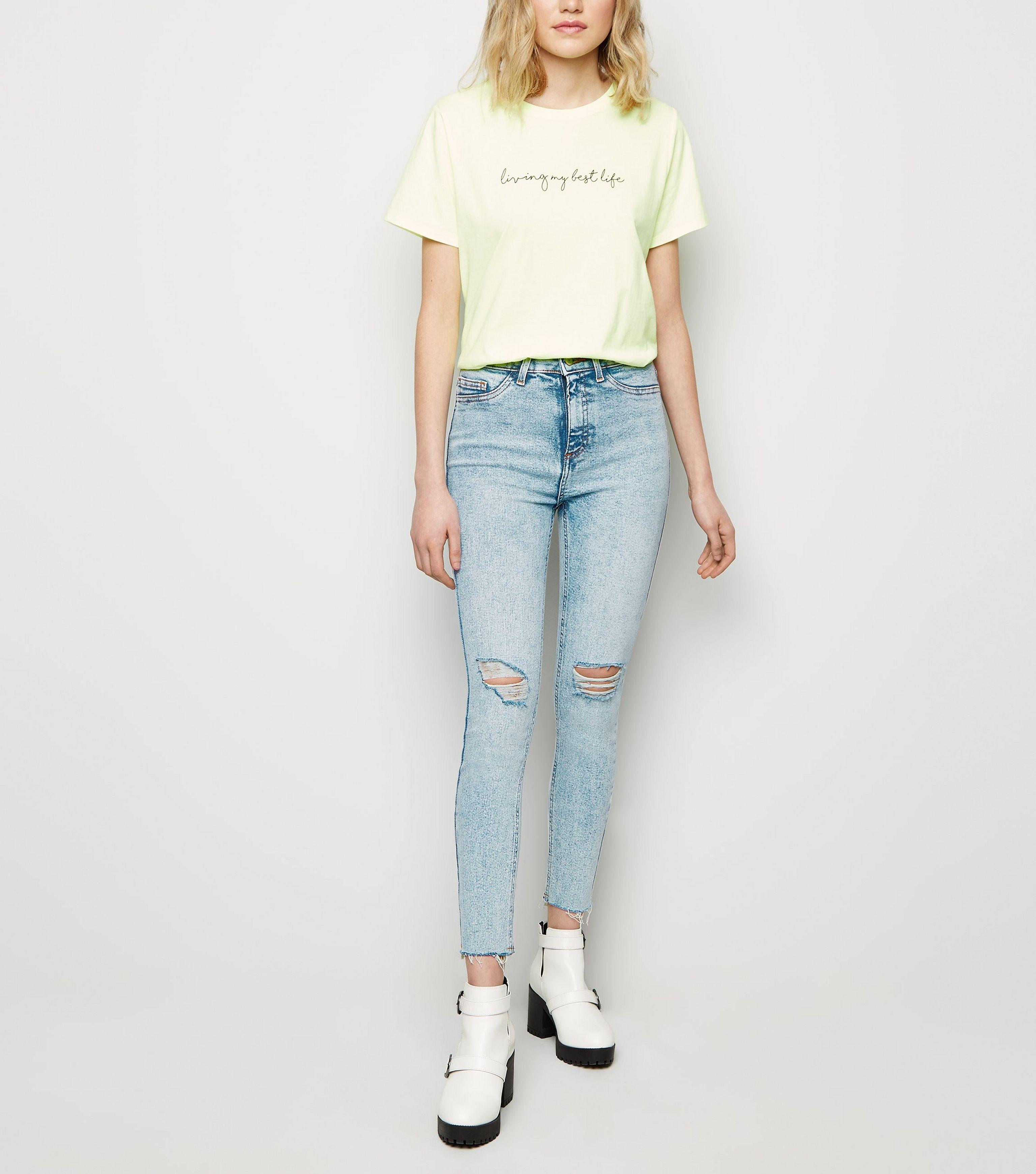 new look high rise lift and shape skinny jean