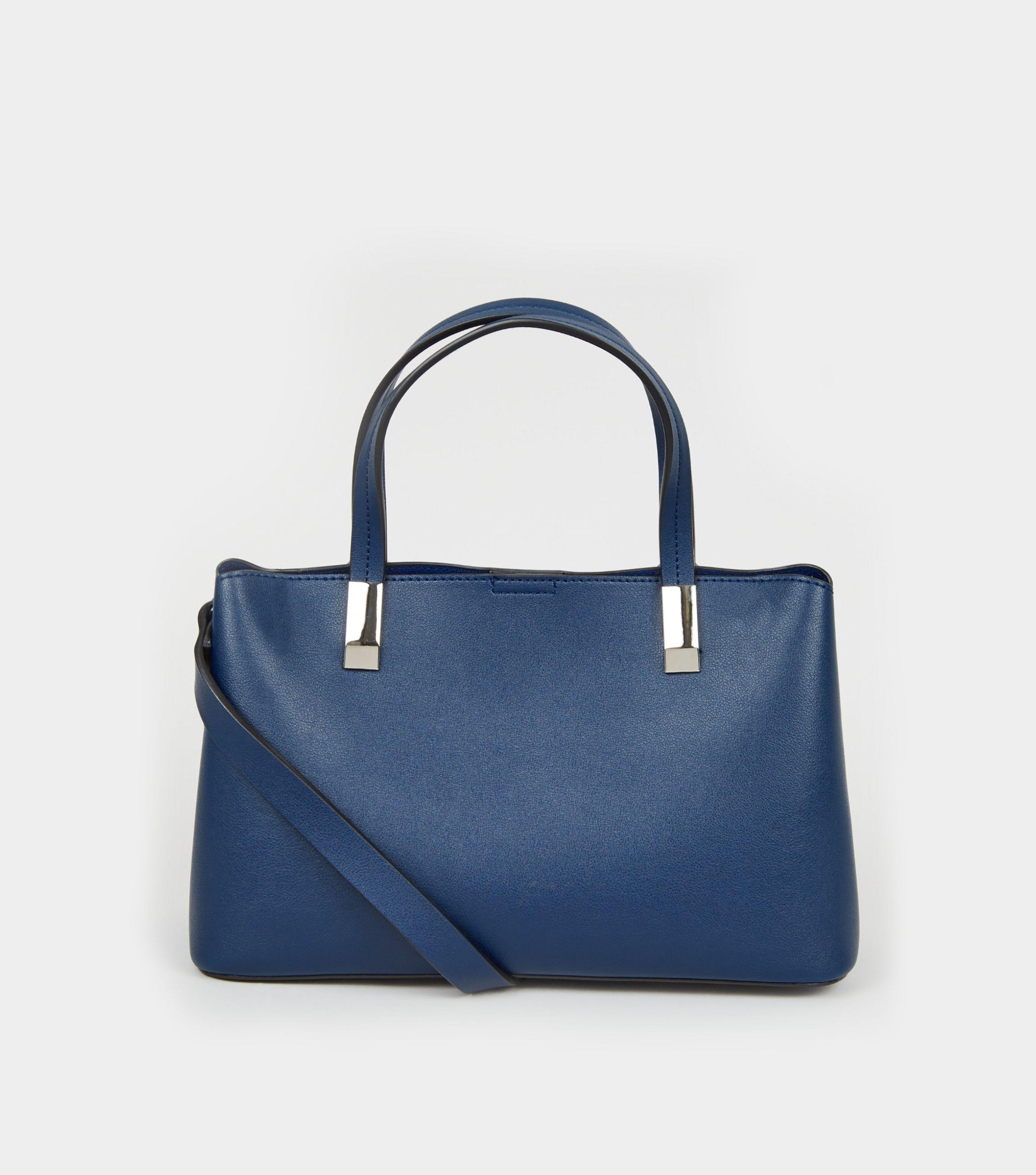 new look navy bag
