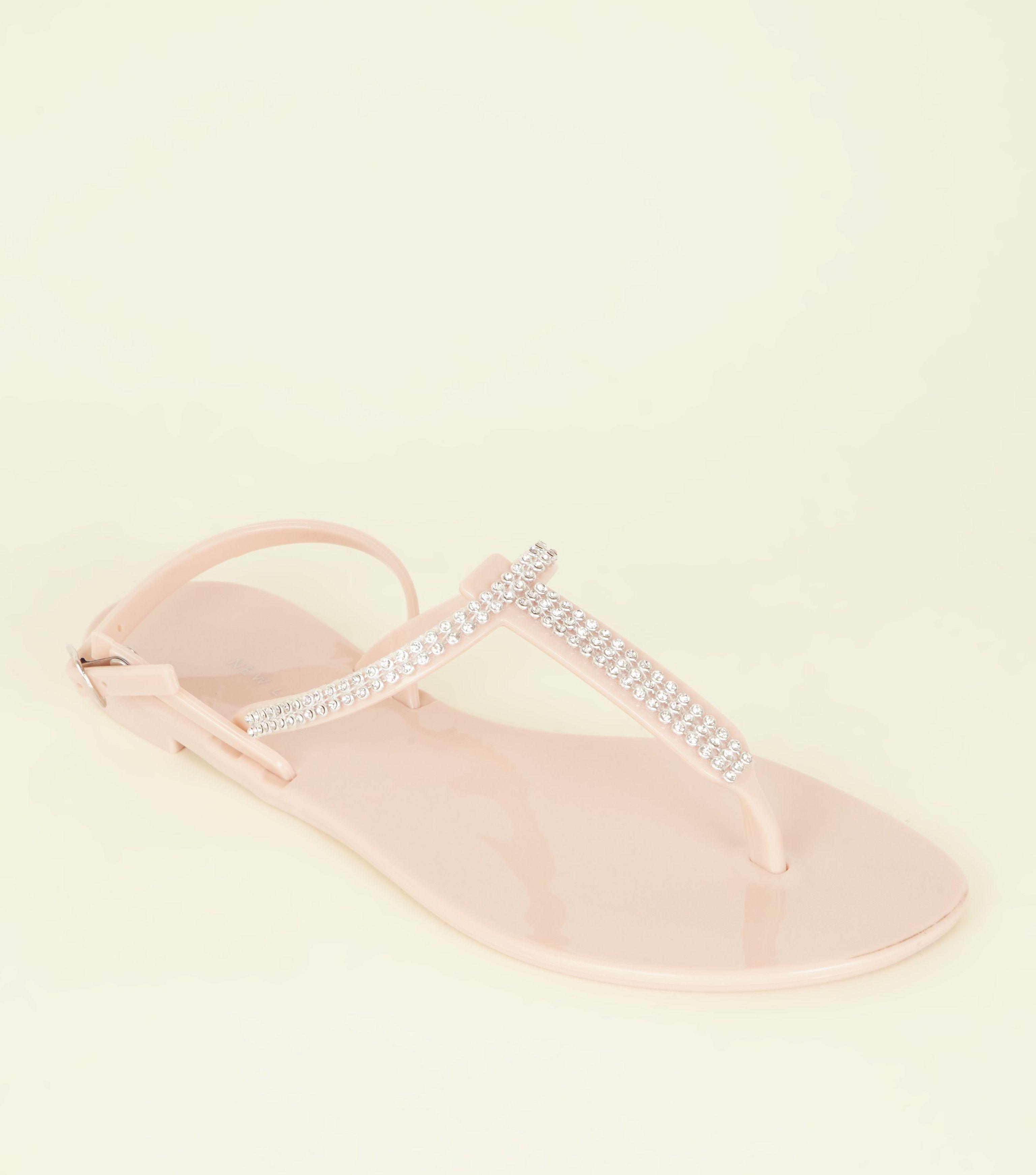 new look jelly sandals