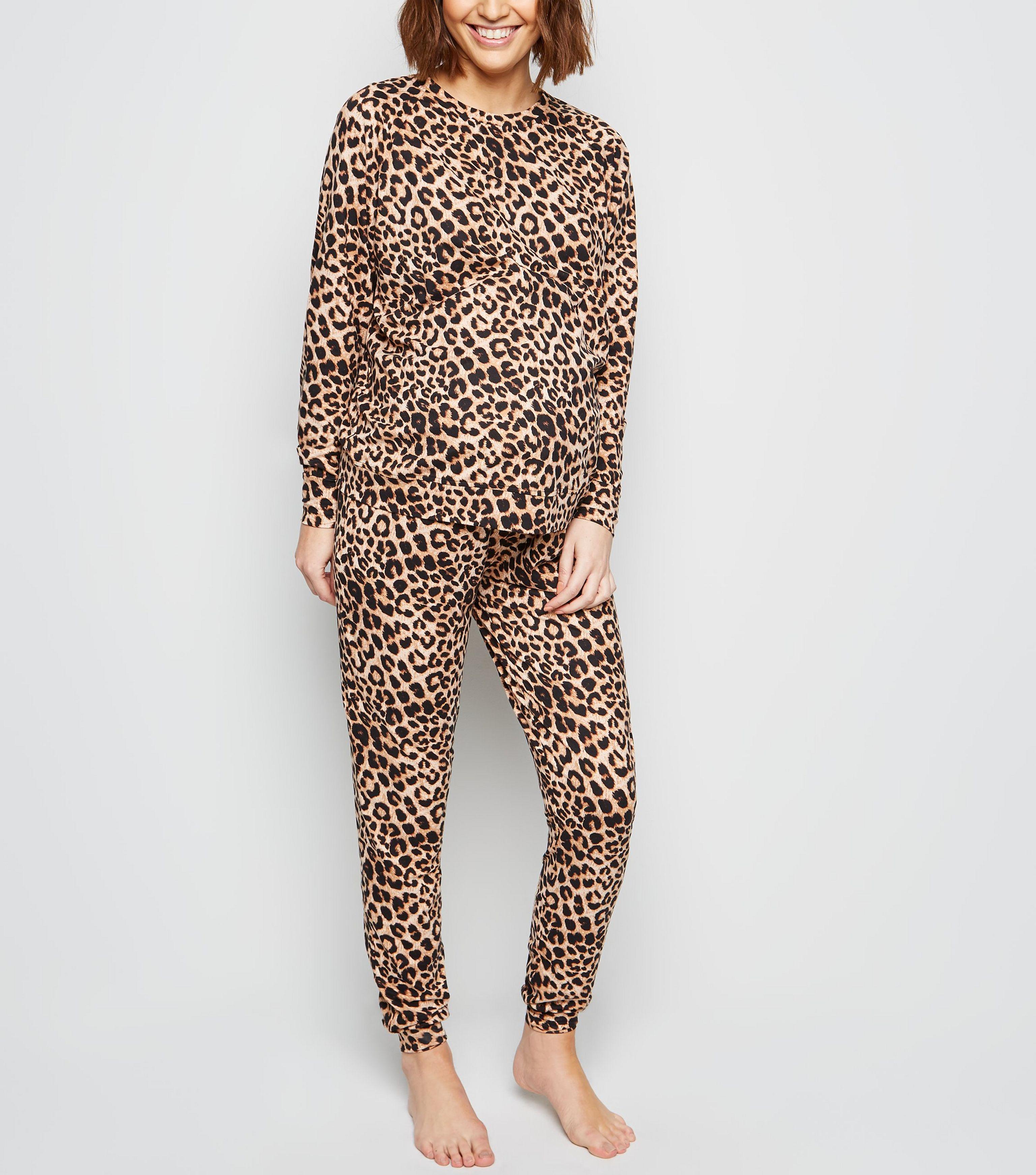 Leopard print pyjamas new look Clearance