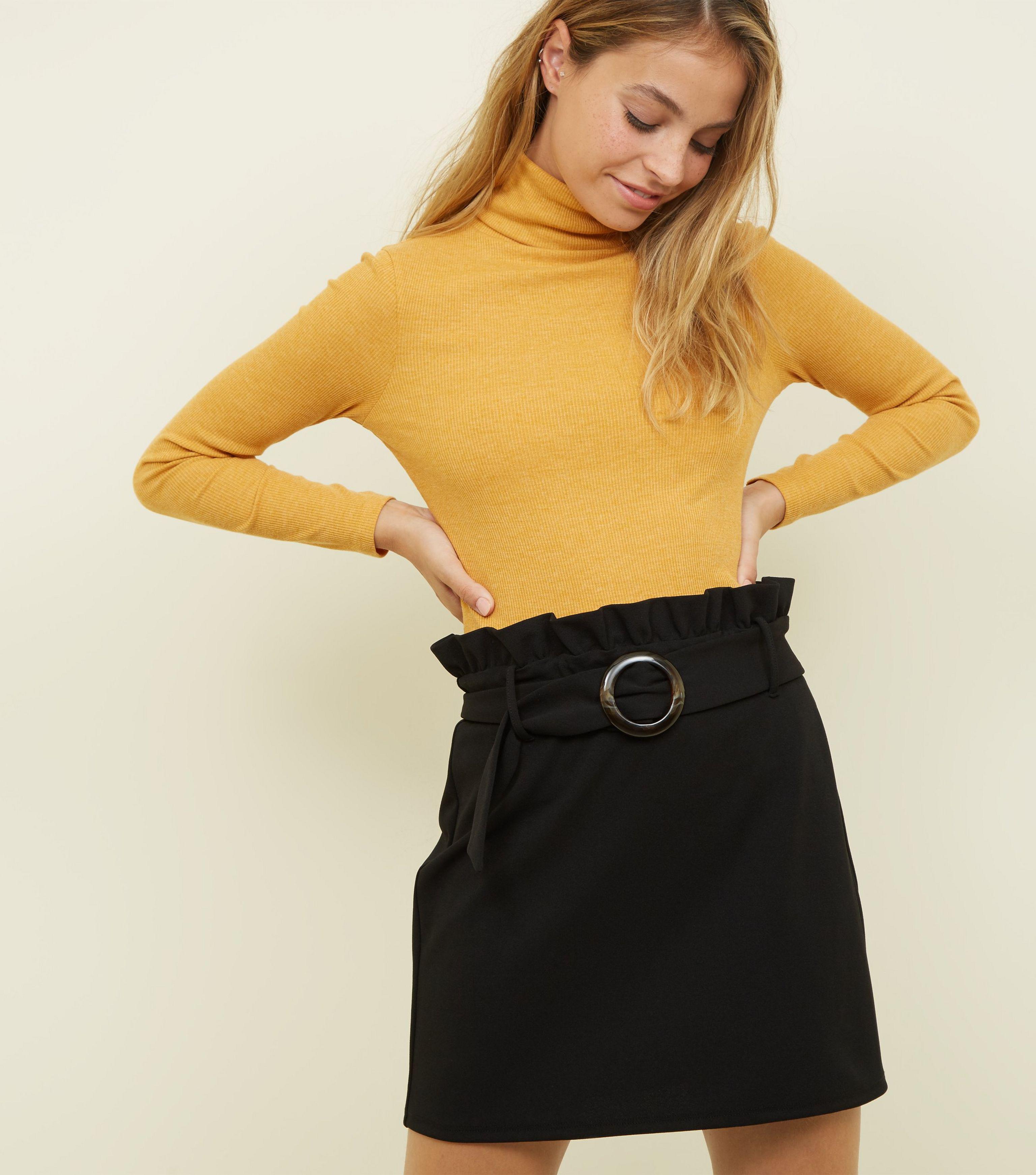 paper bag skirt new look