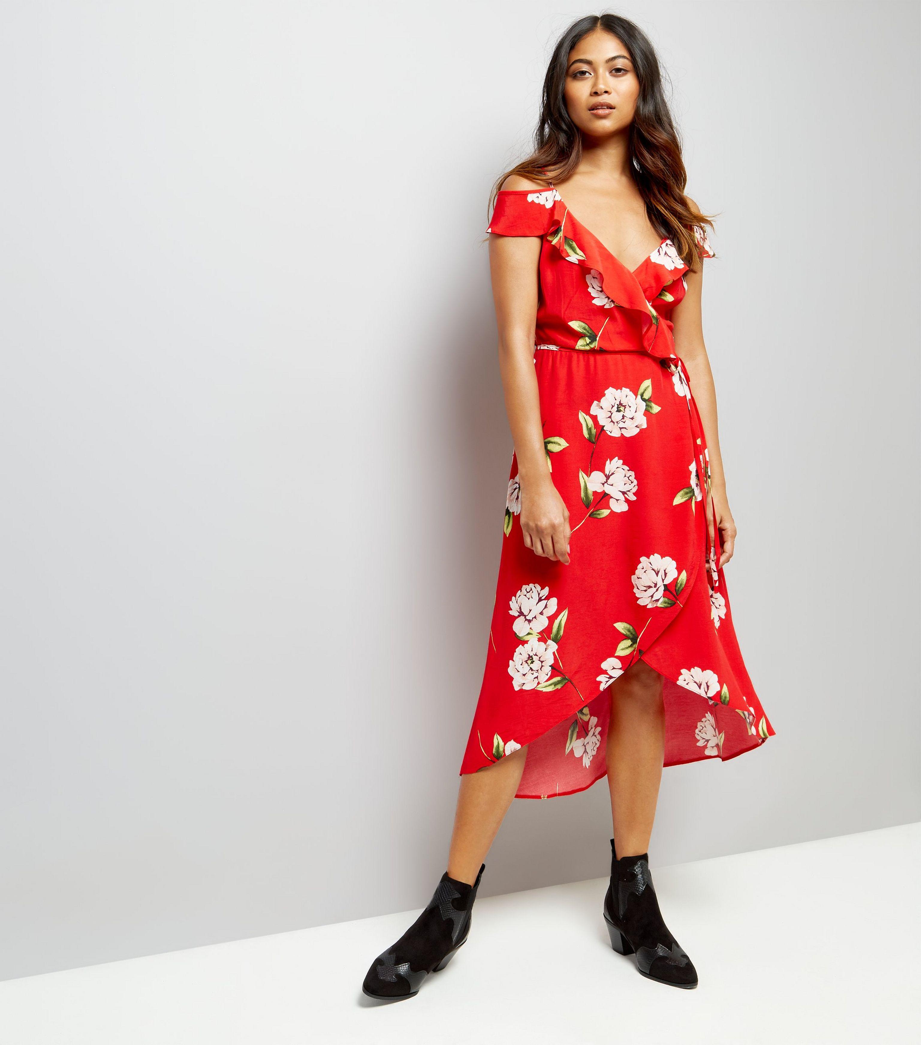 cold shoulder dress new look Shop 