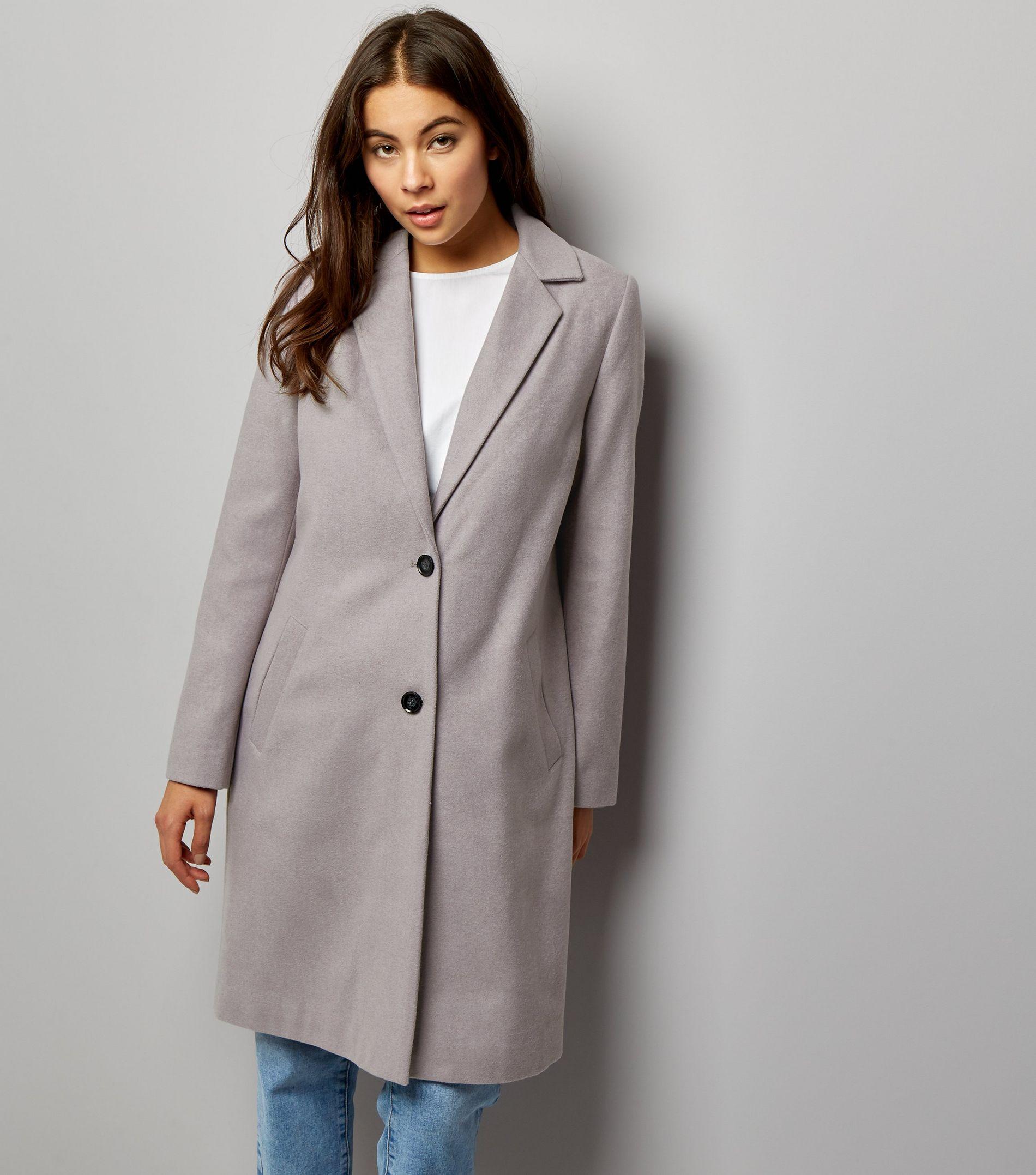 look manteau gris