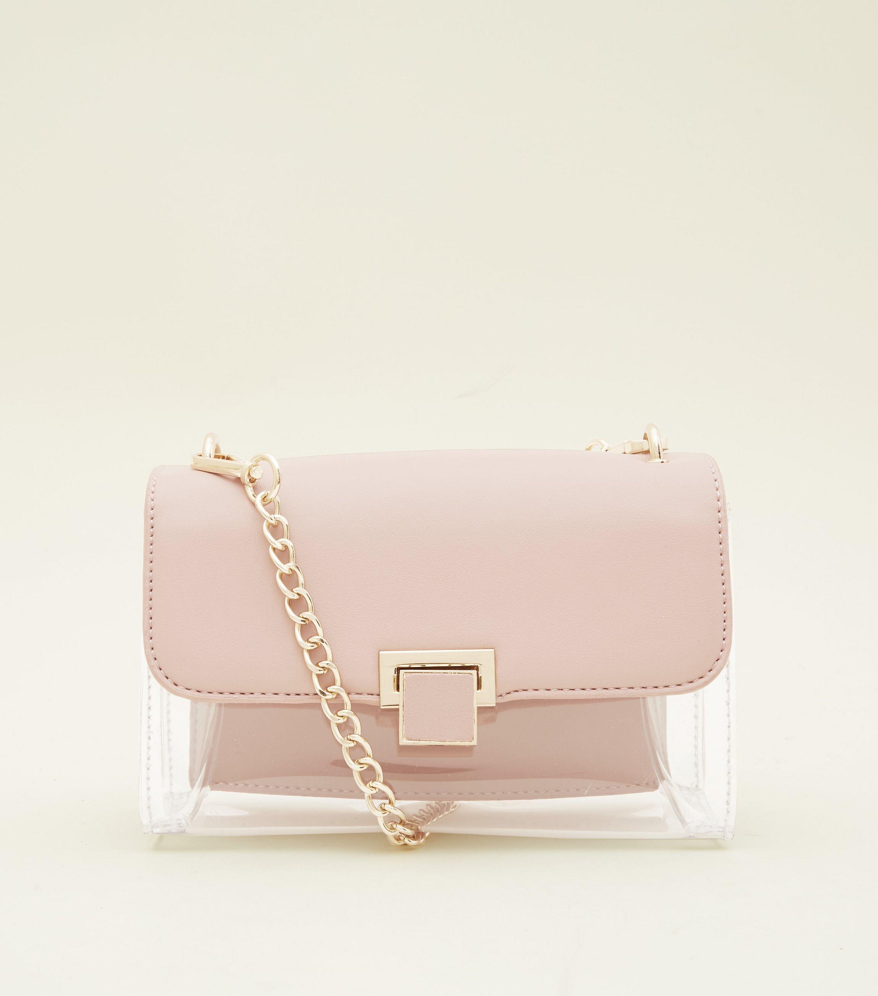 pink purse new look