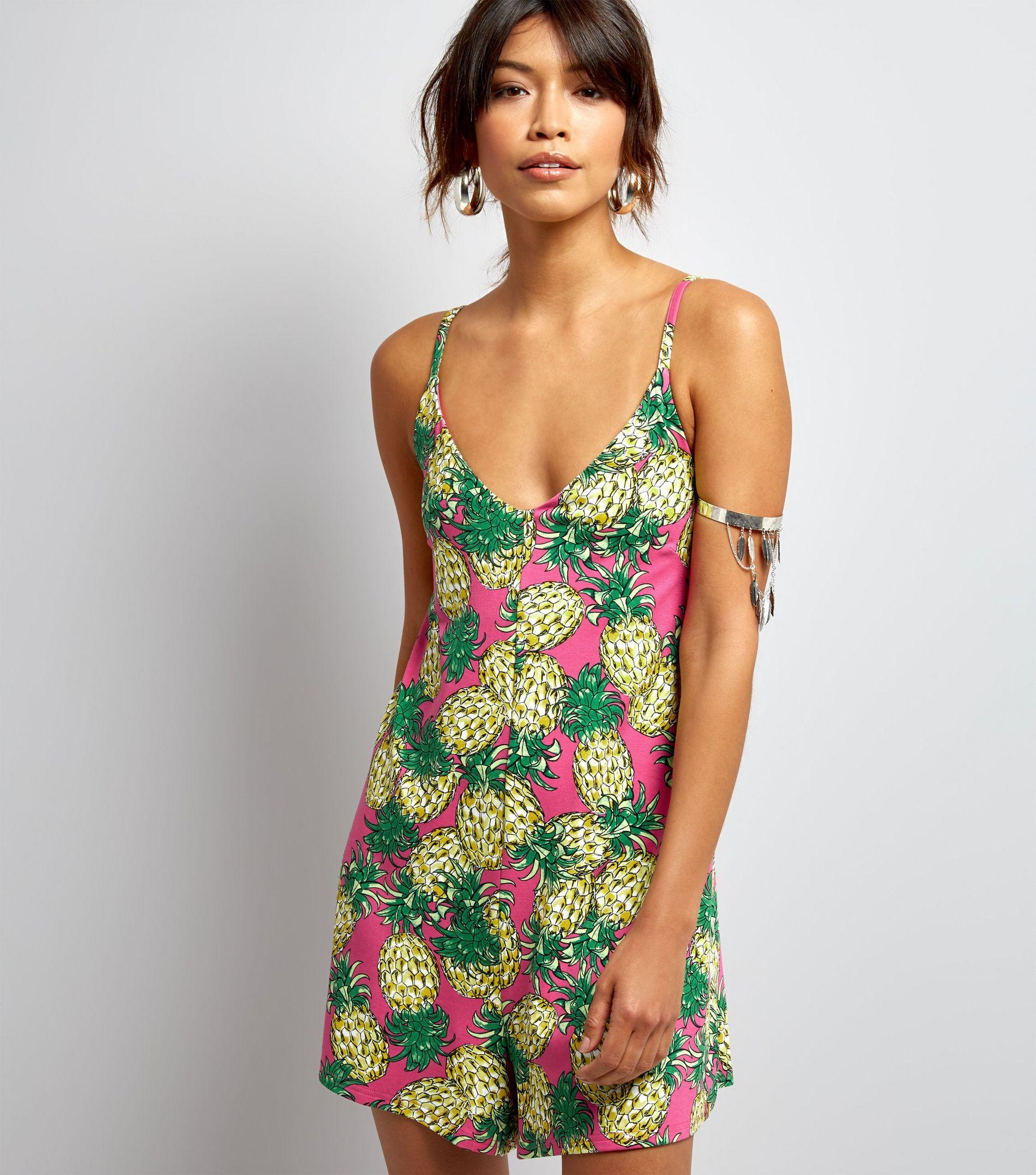new look pink playsuit