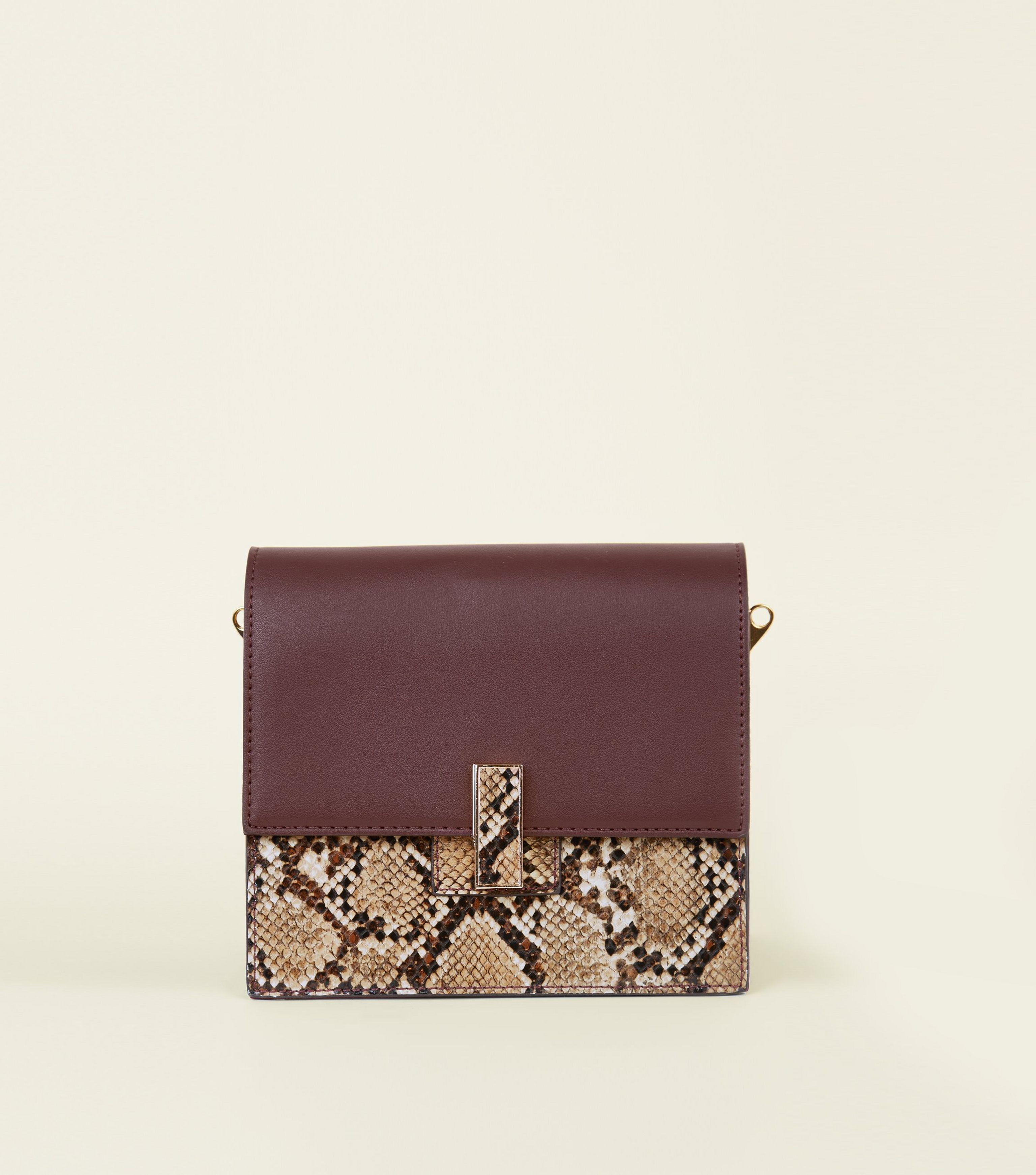 snakeskin bag new look