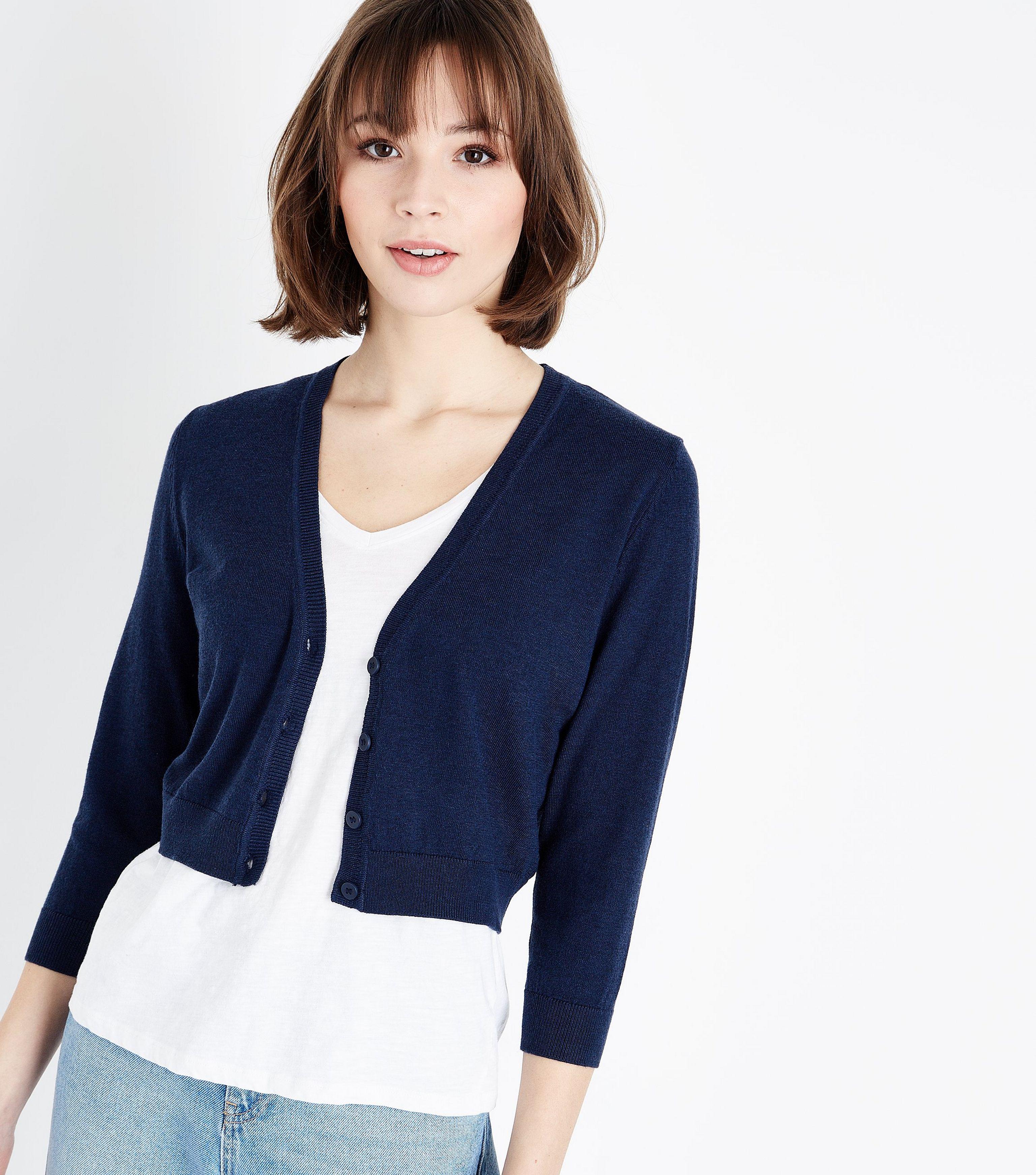 new look cropped cardigan