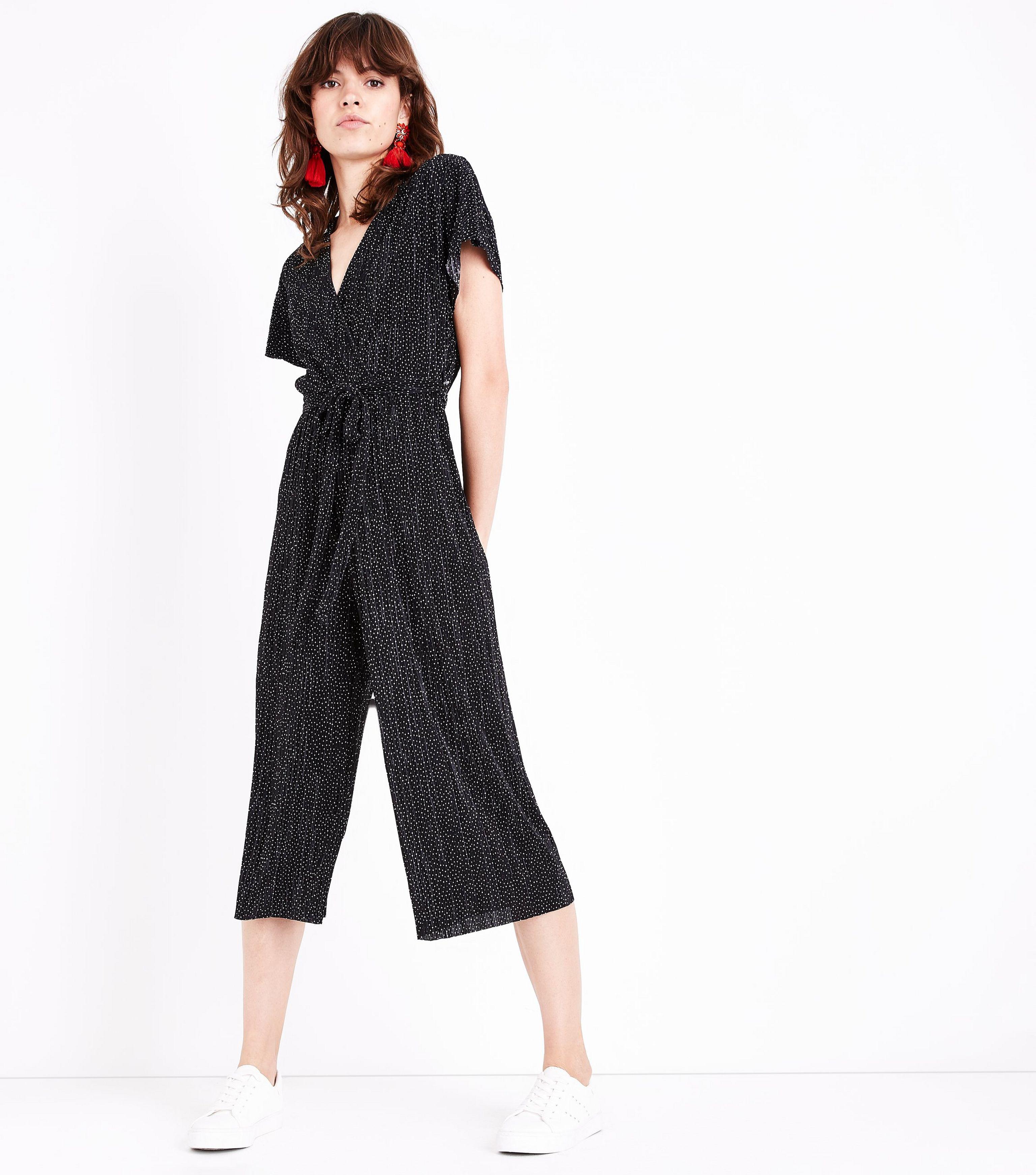 new look polka dot jumpsuit