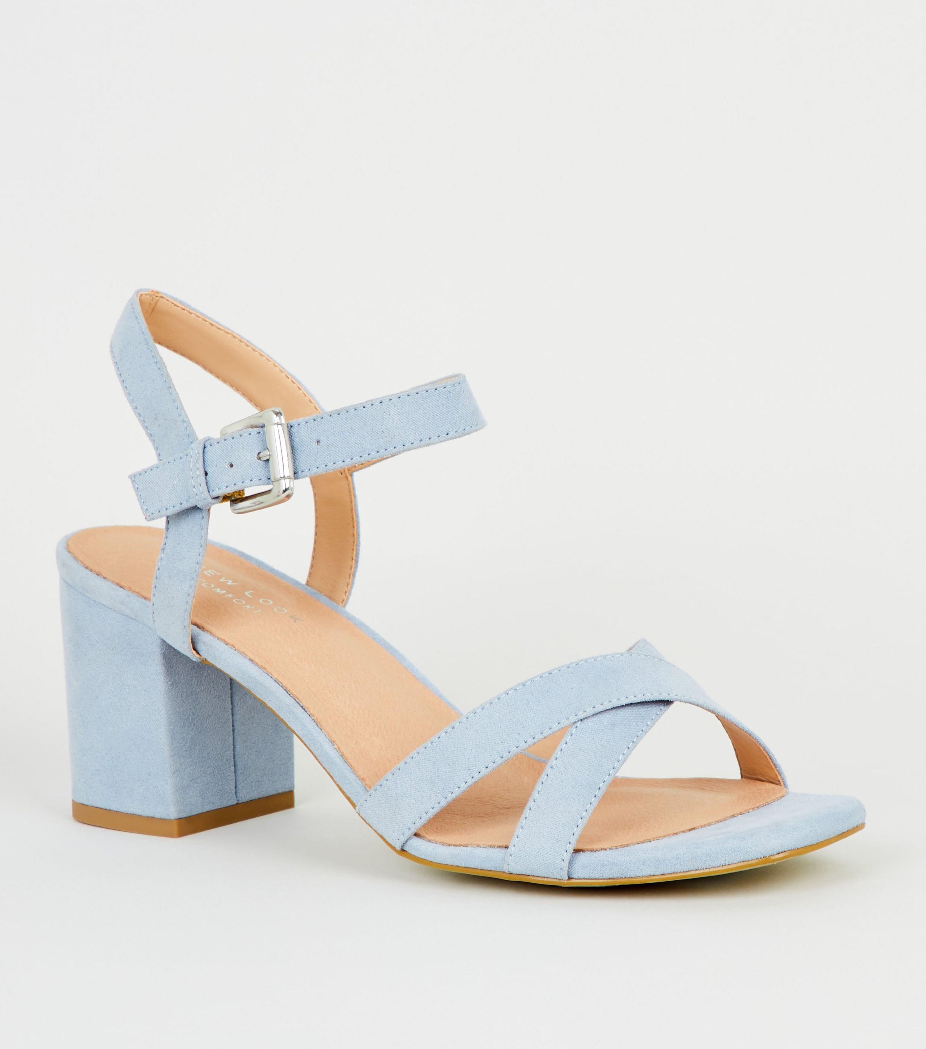 pale blue wedges