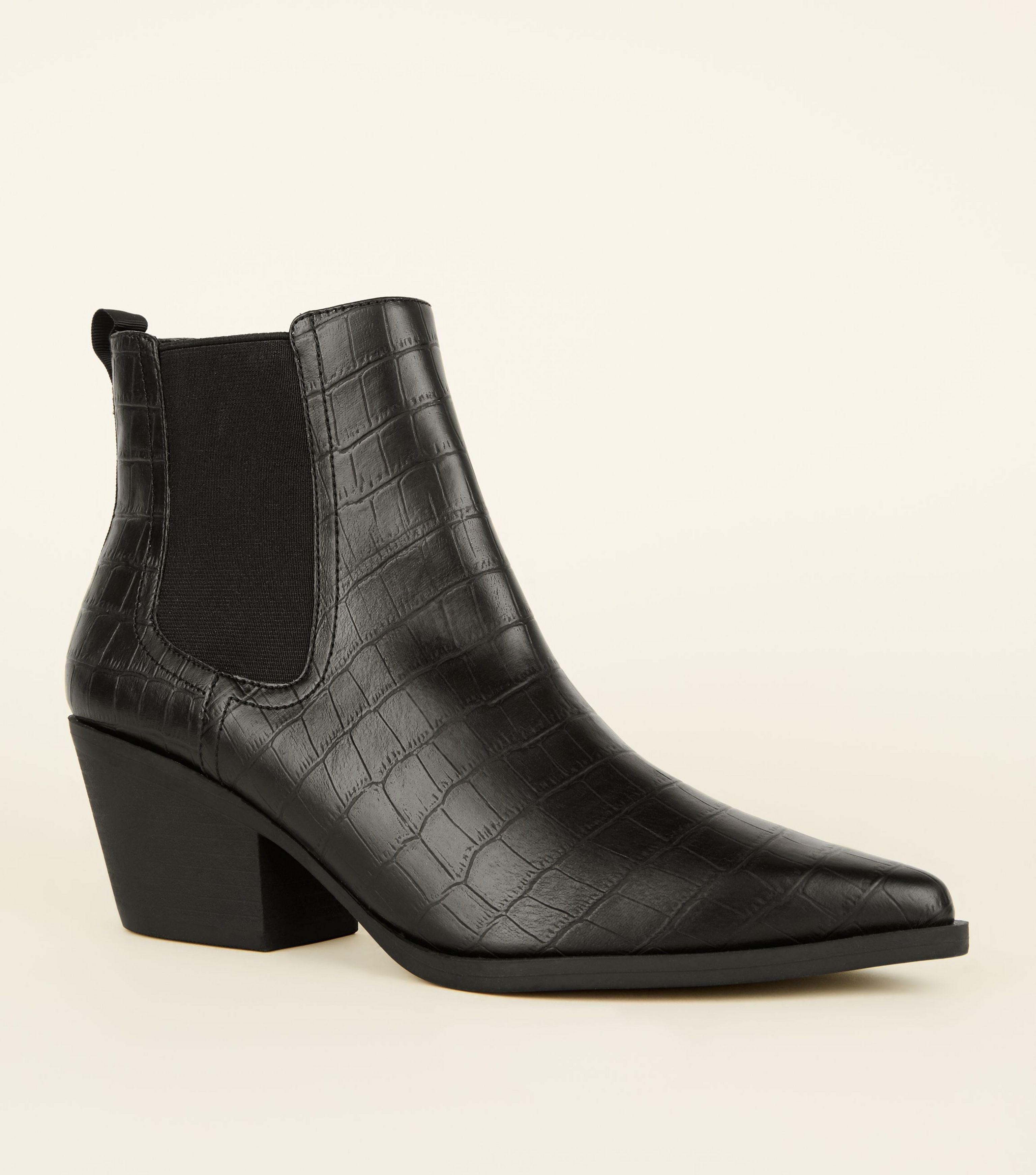 newlook croc boots