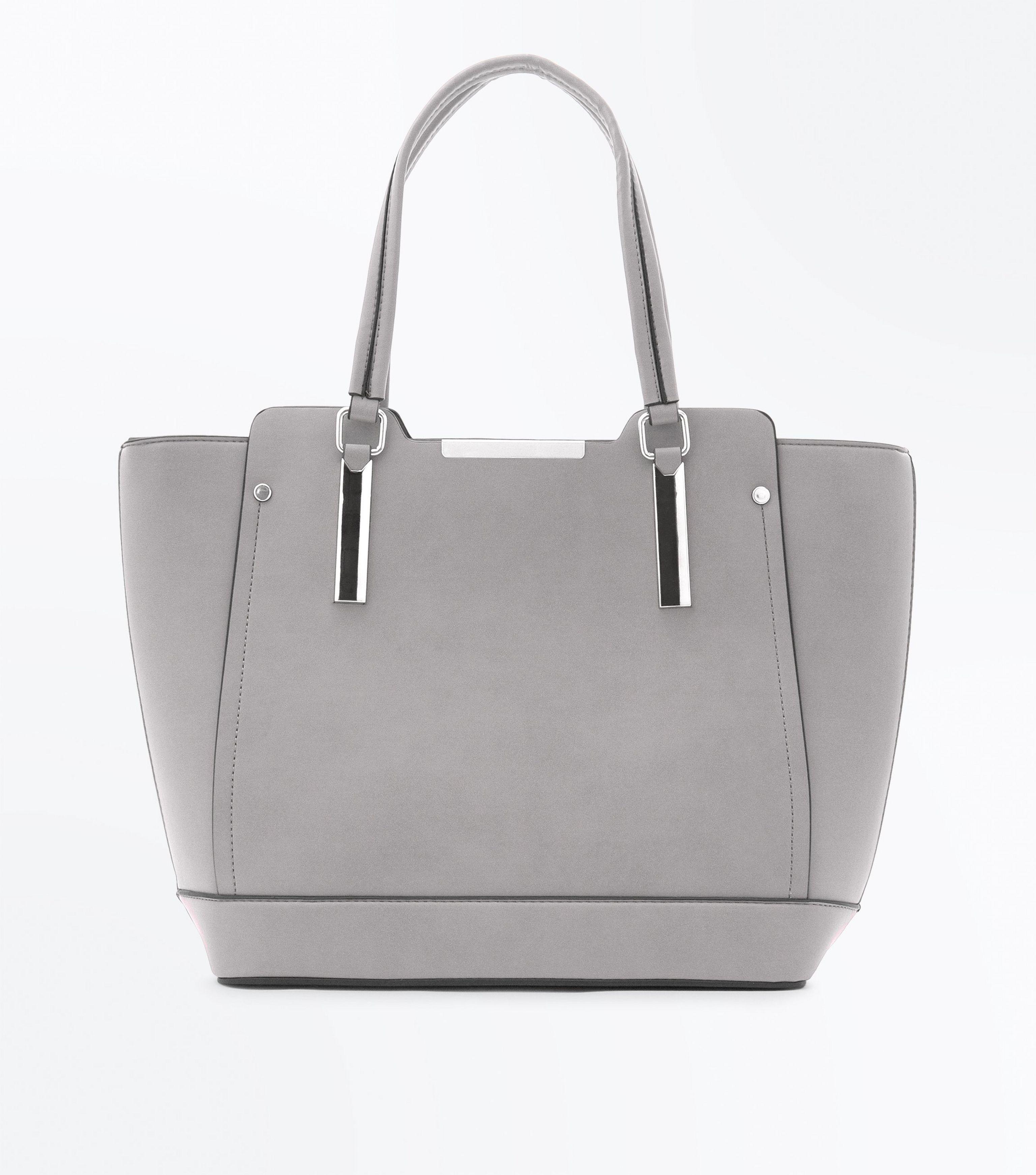 new look grey bag