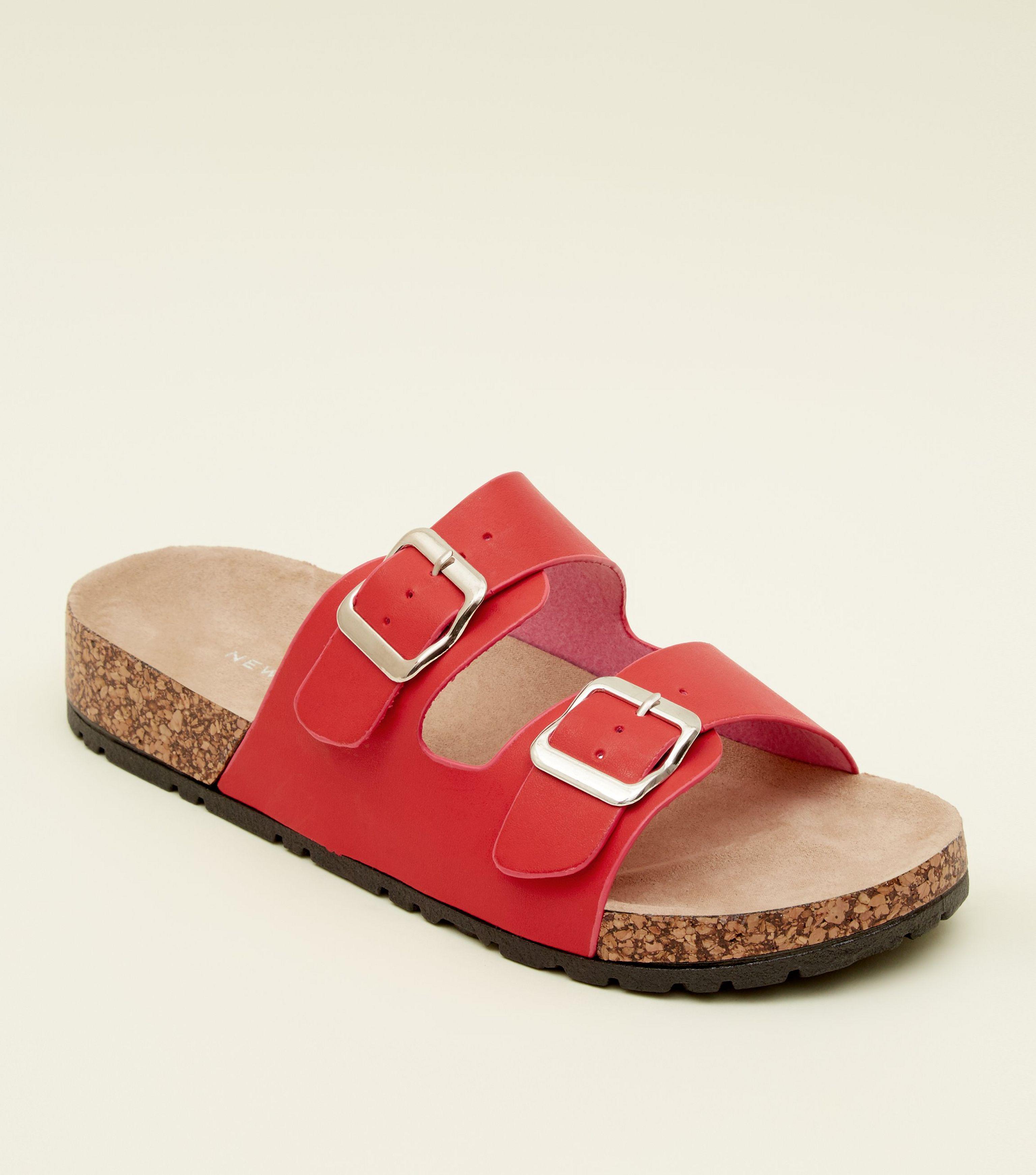 new look footbed sandals