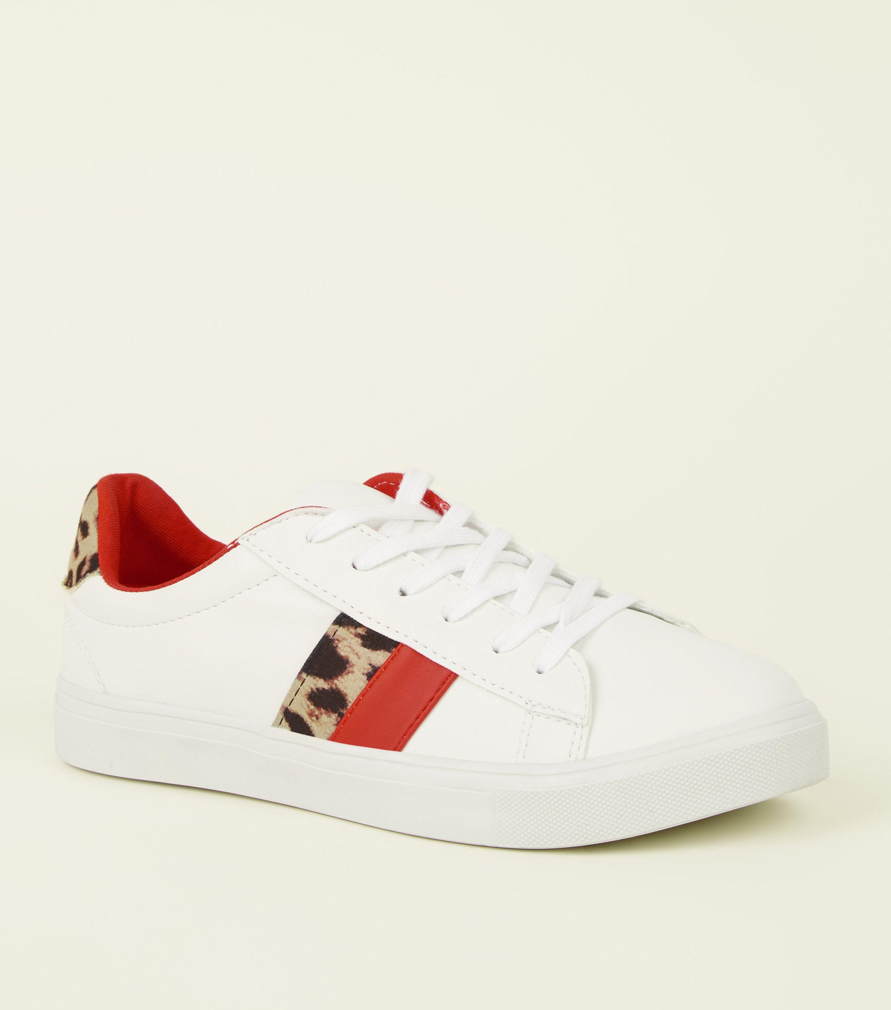 white leopard trainers