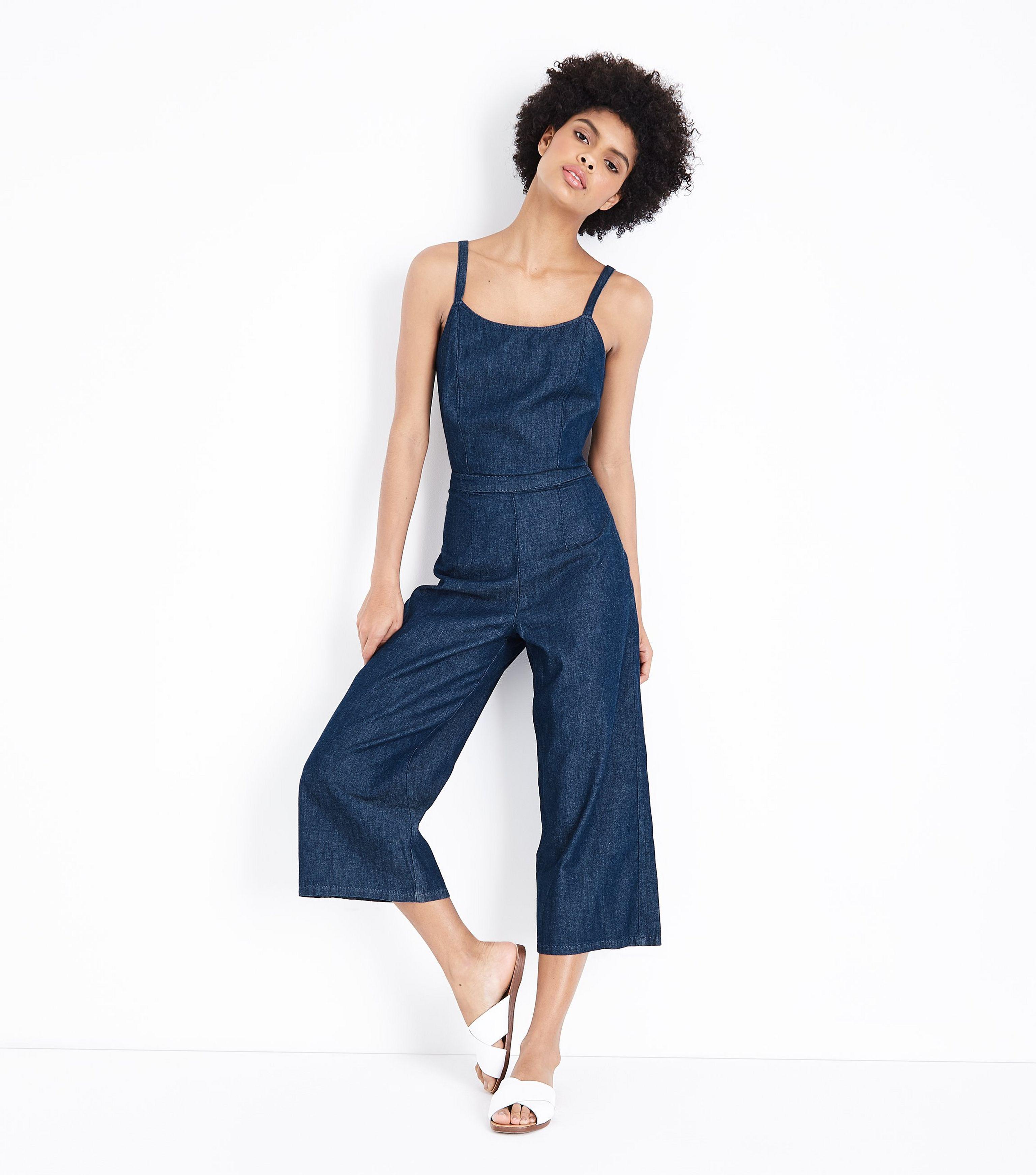 lightweight denim jumpsuit