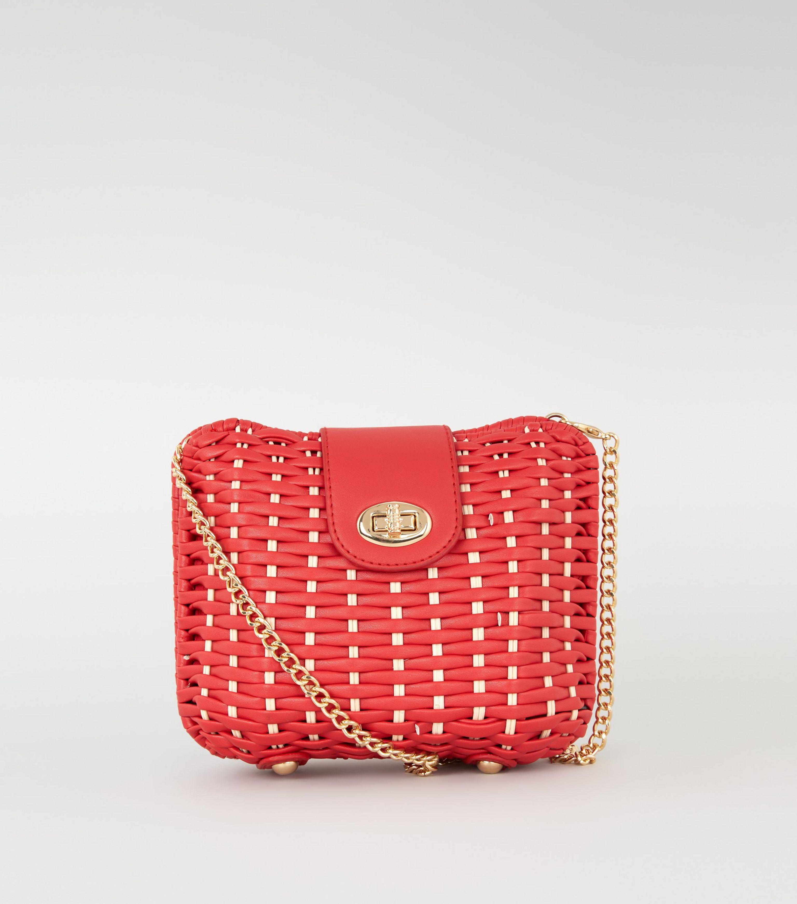 new look red bag