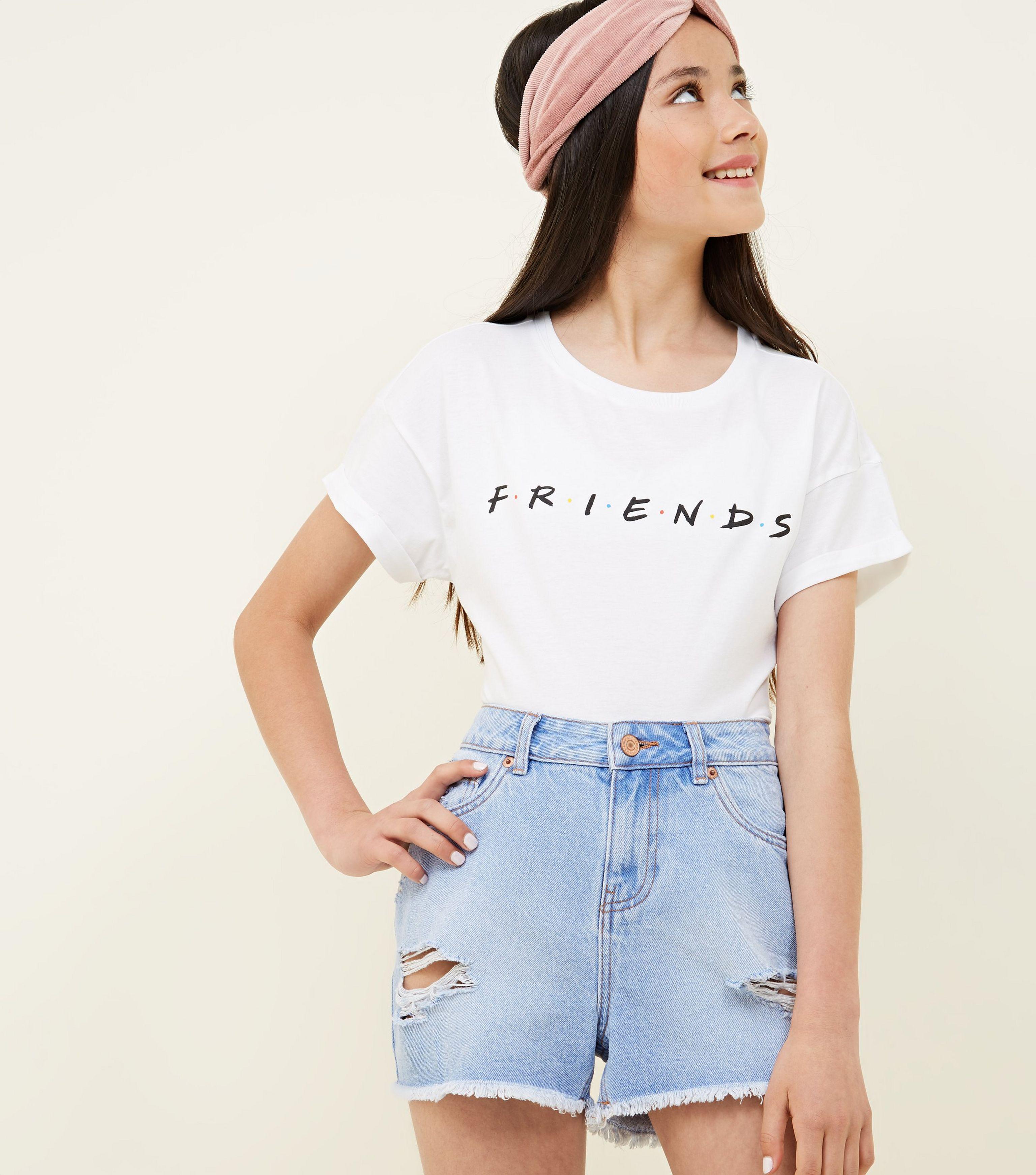 new look girls denim shorts