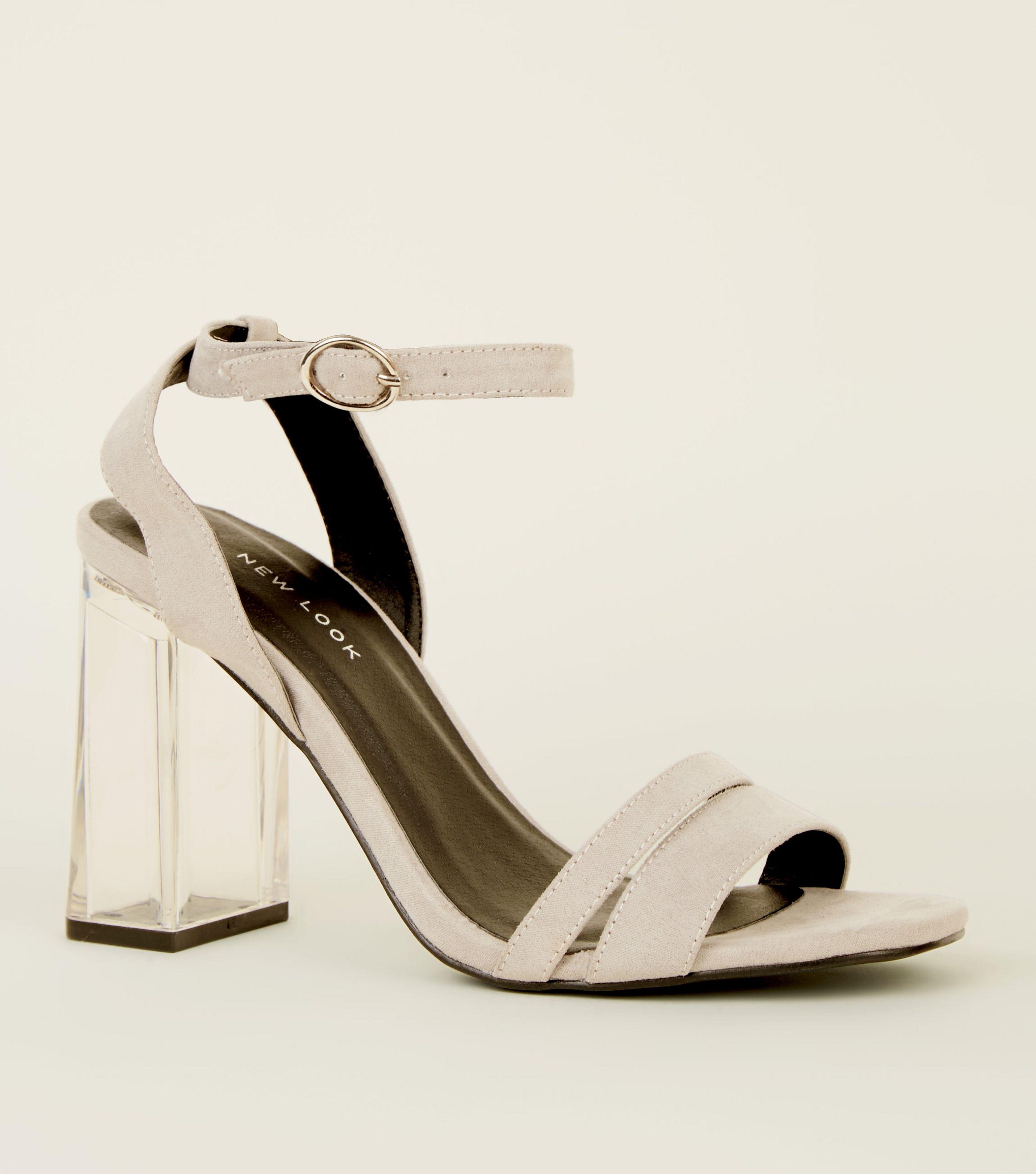 clear heels new look