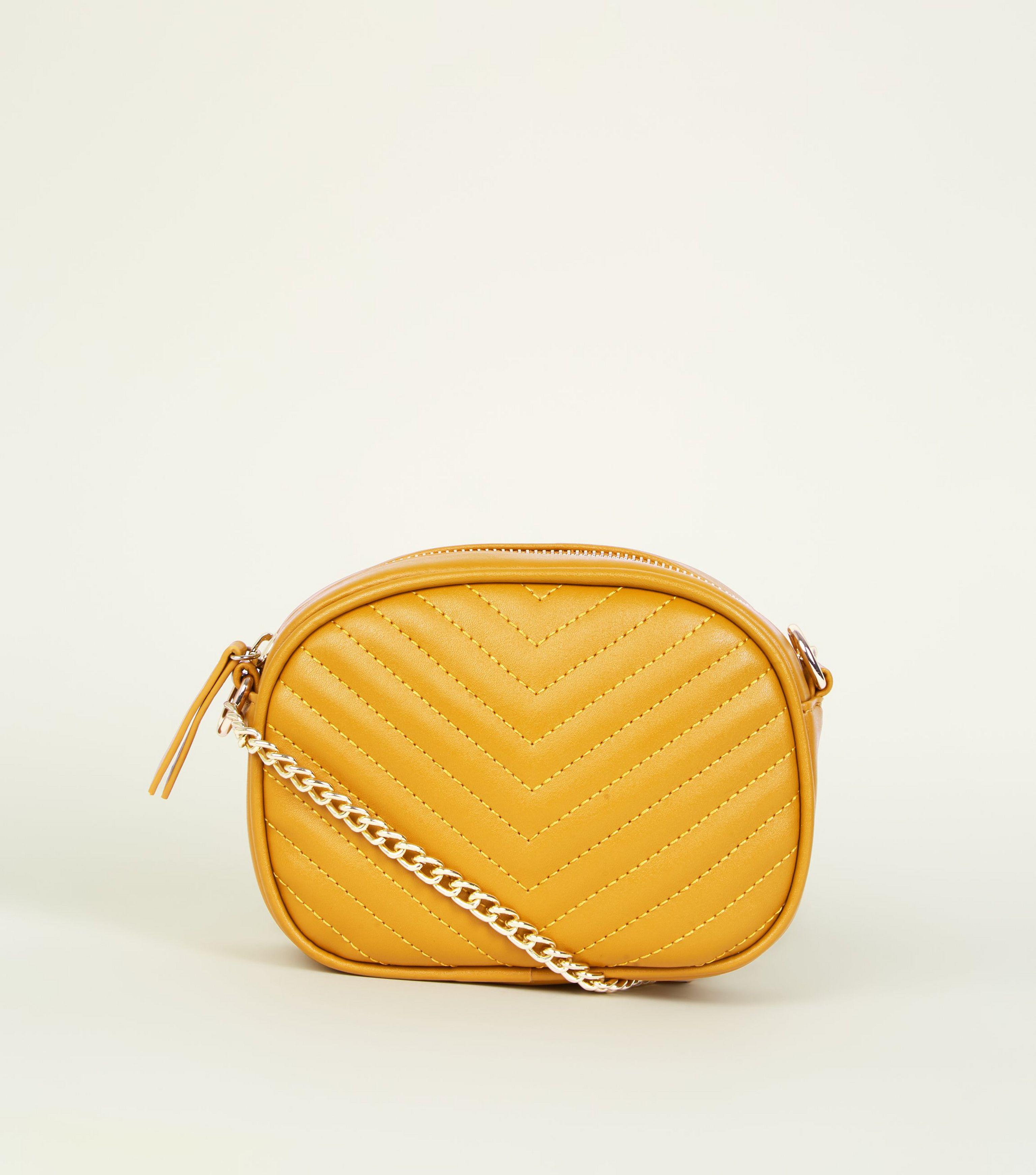 new look mustard handbag