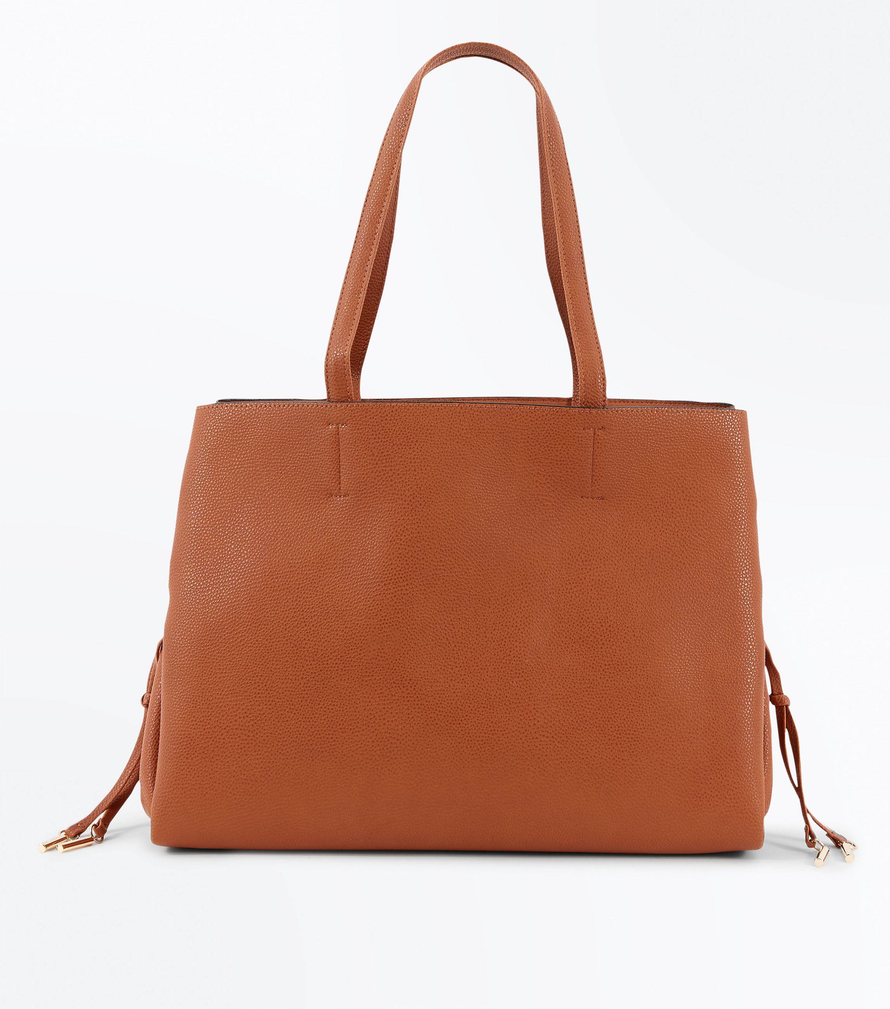 new look tan bag
