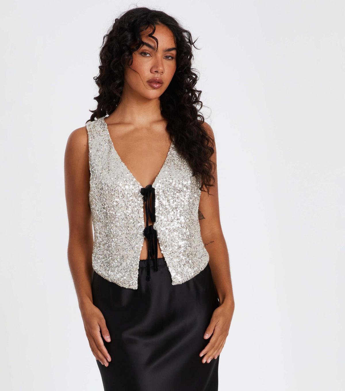 quiz sequin tops