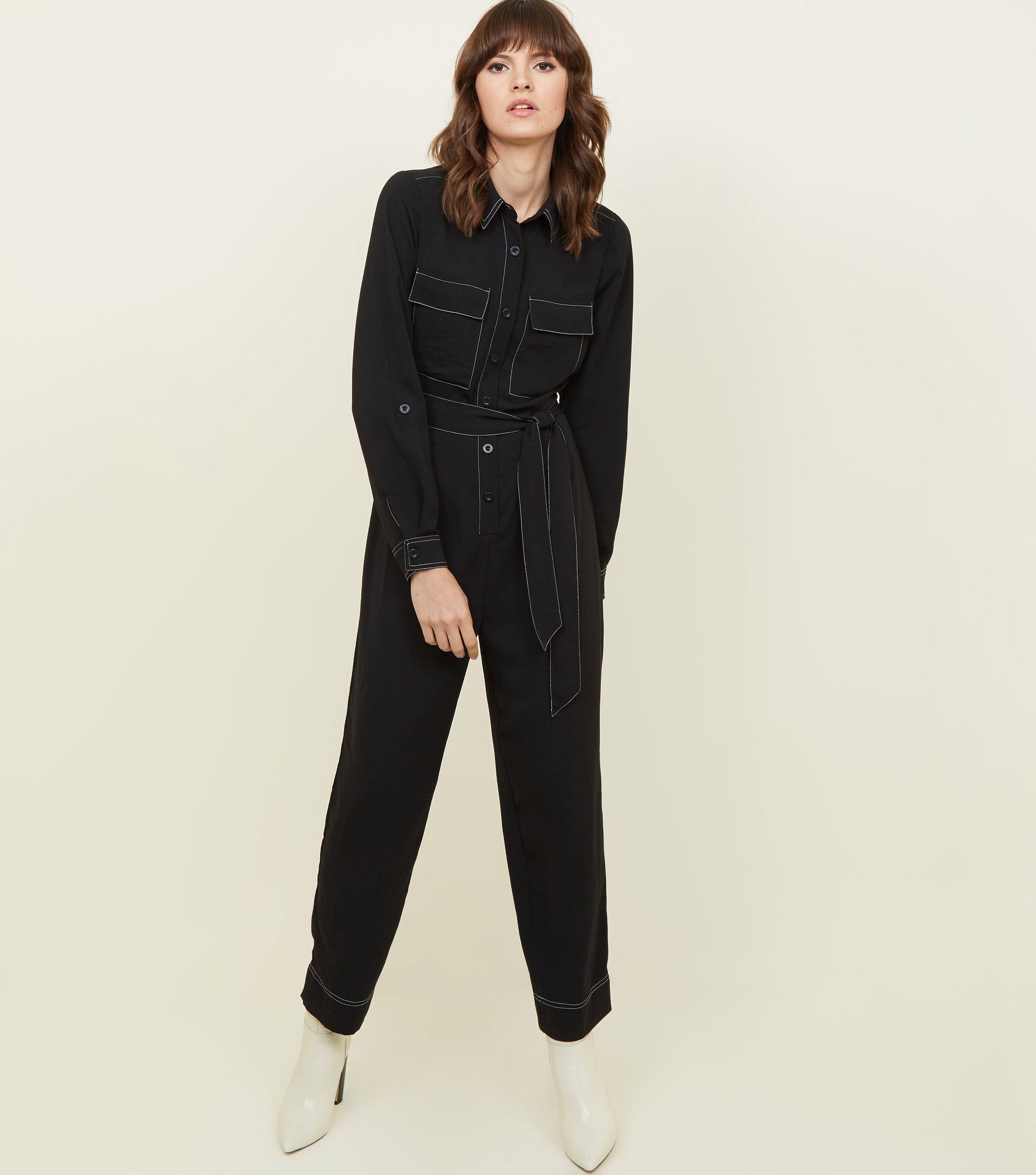 contrast stitch playsuit