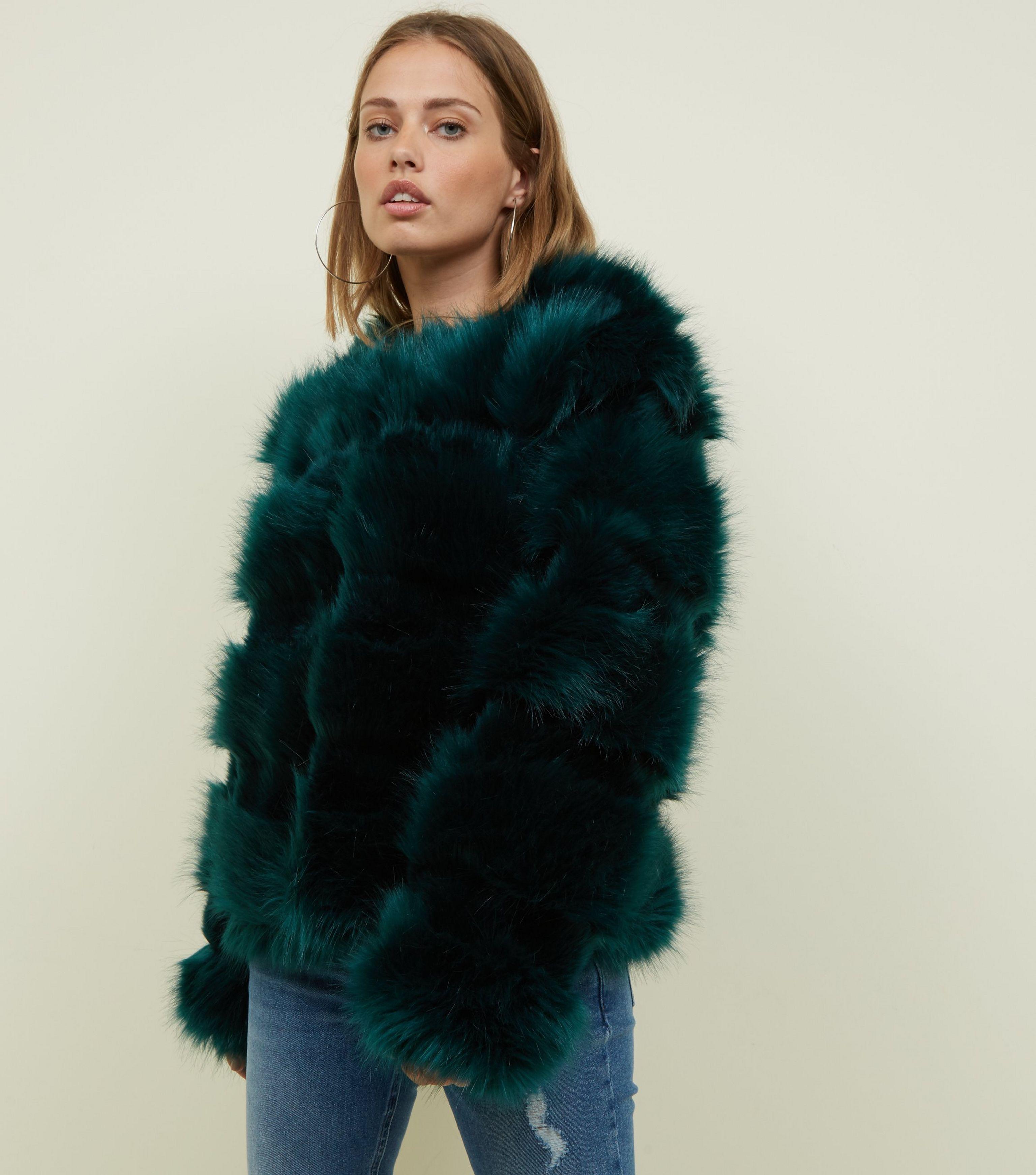 Dark Green Faux Fur Coat Deals 51 Off Vitanepharmed Com