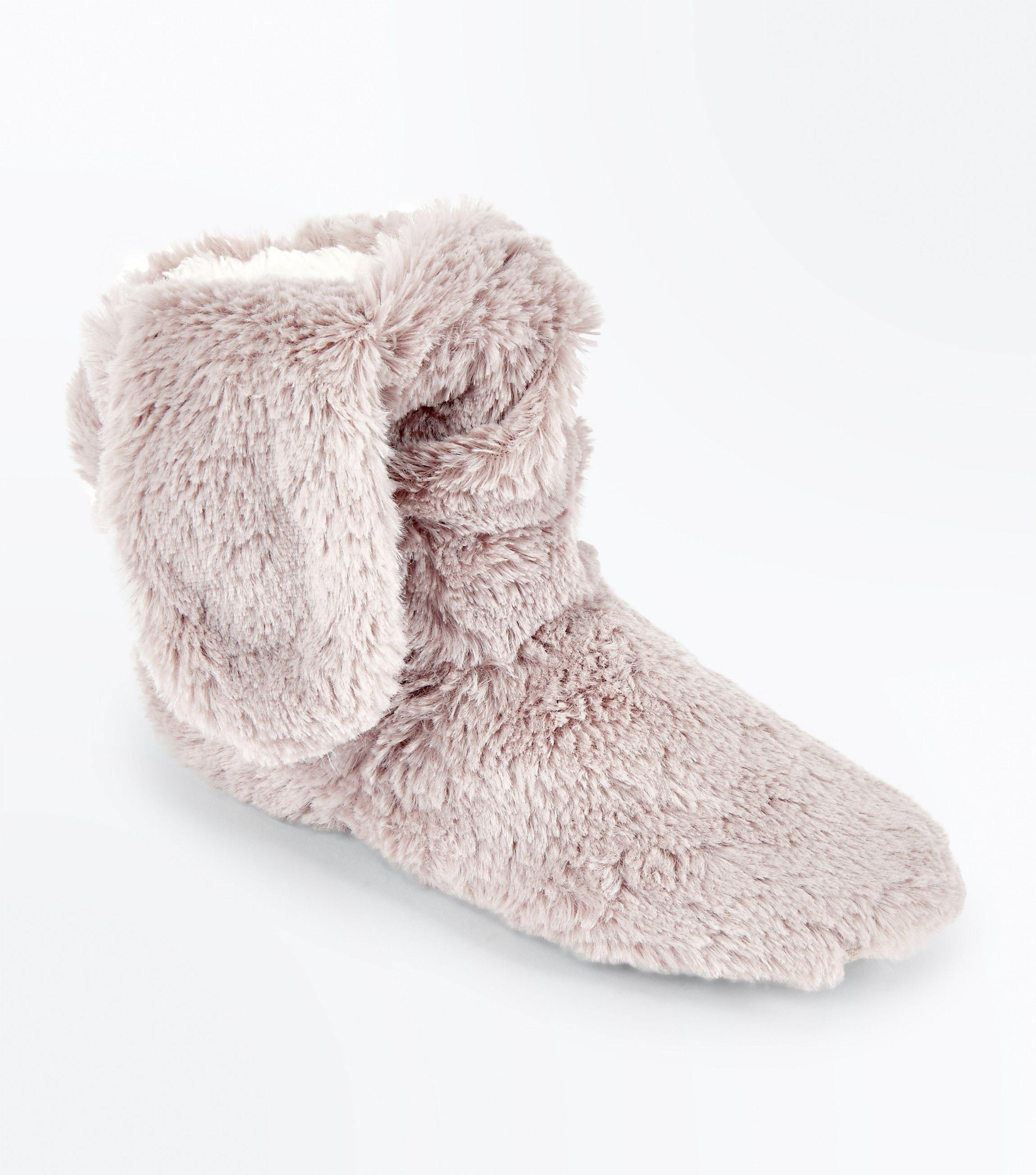 new look slipper boots