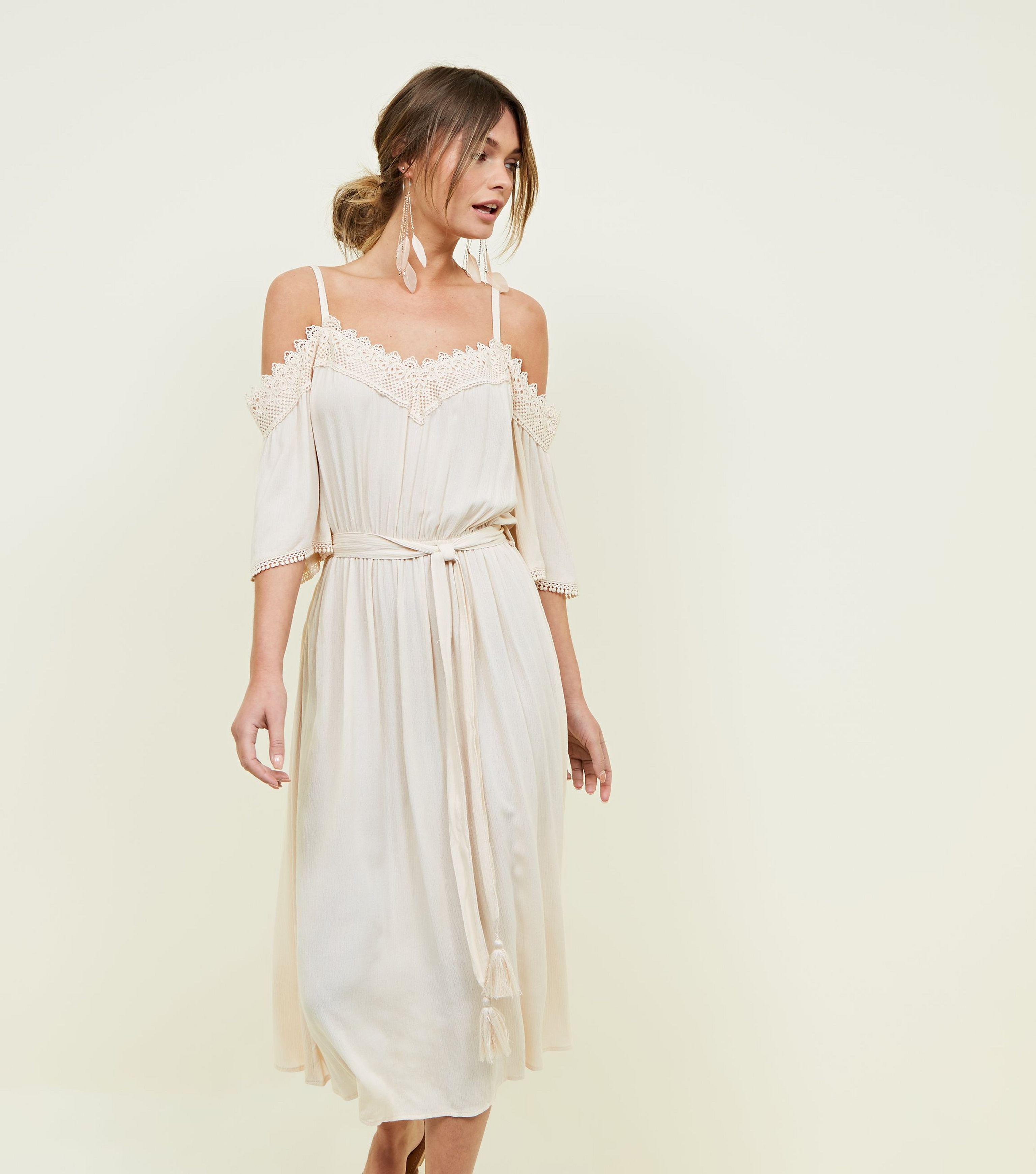 new look cold shoulder dress