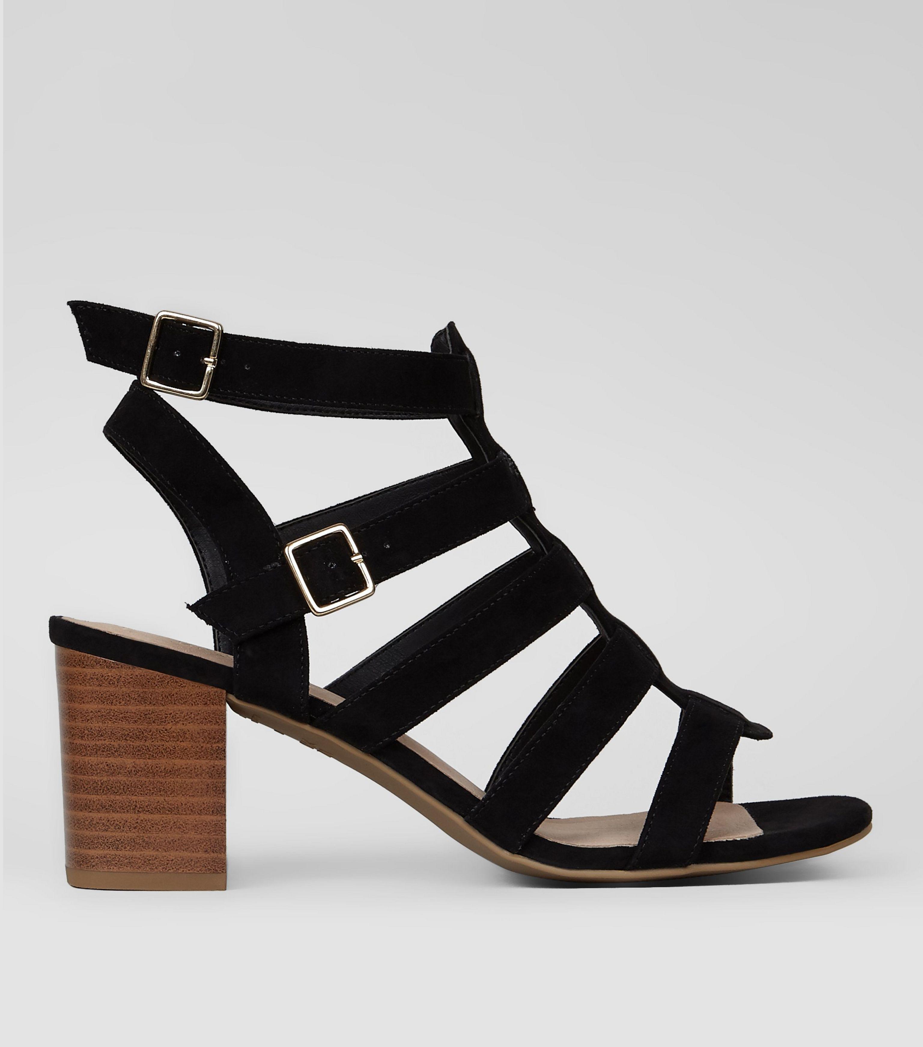 new look black sandals