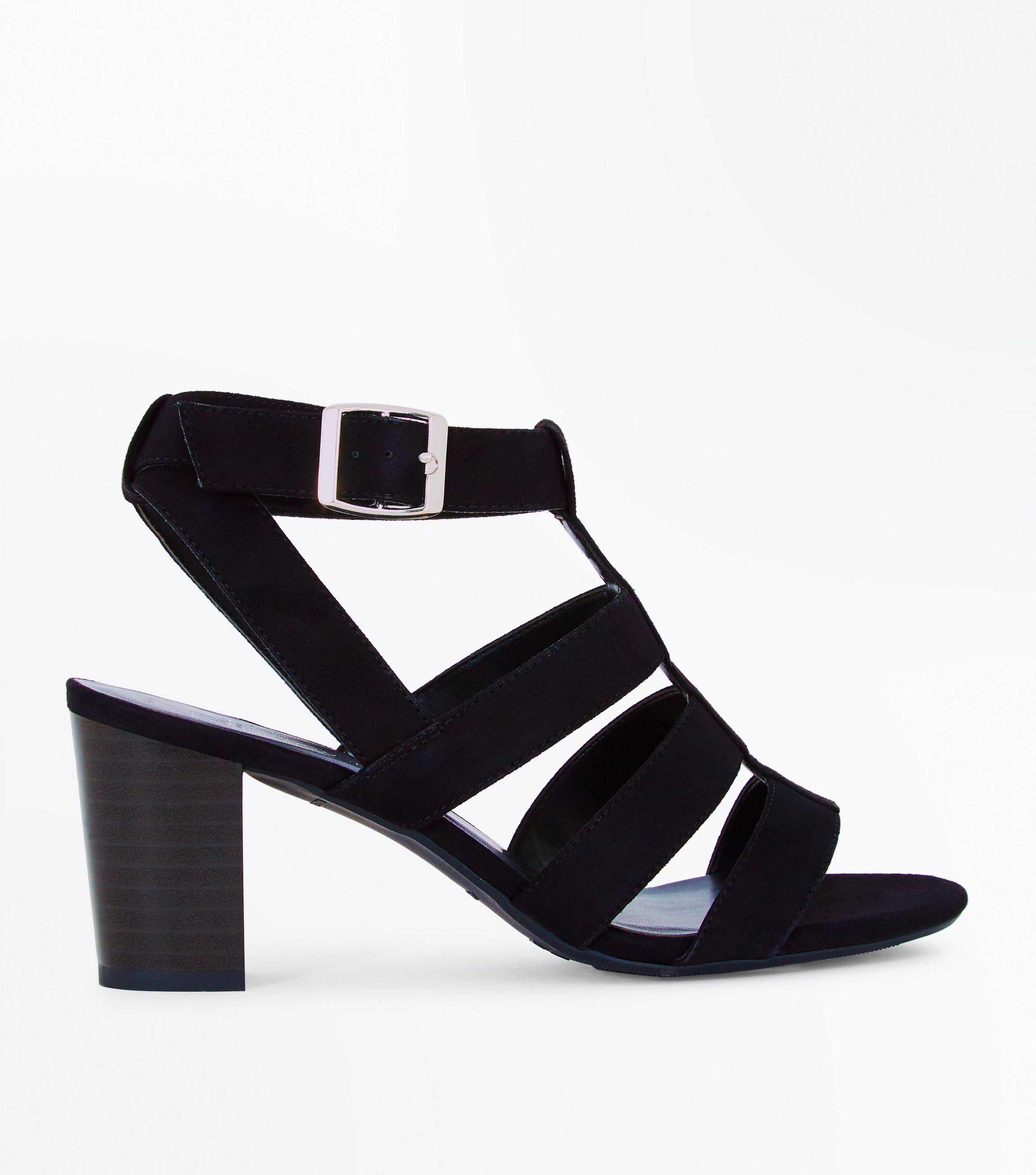 Black High Heels Sandals For Girls Sahara