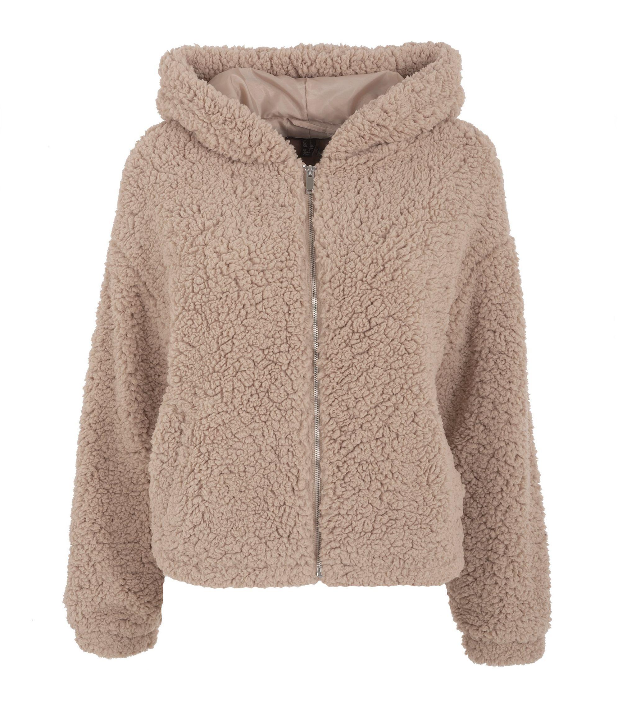 teddy jacket hood
