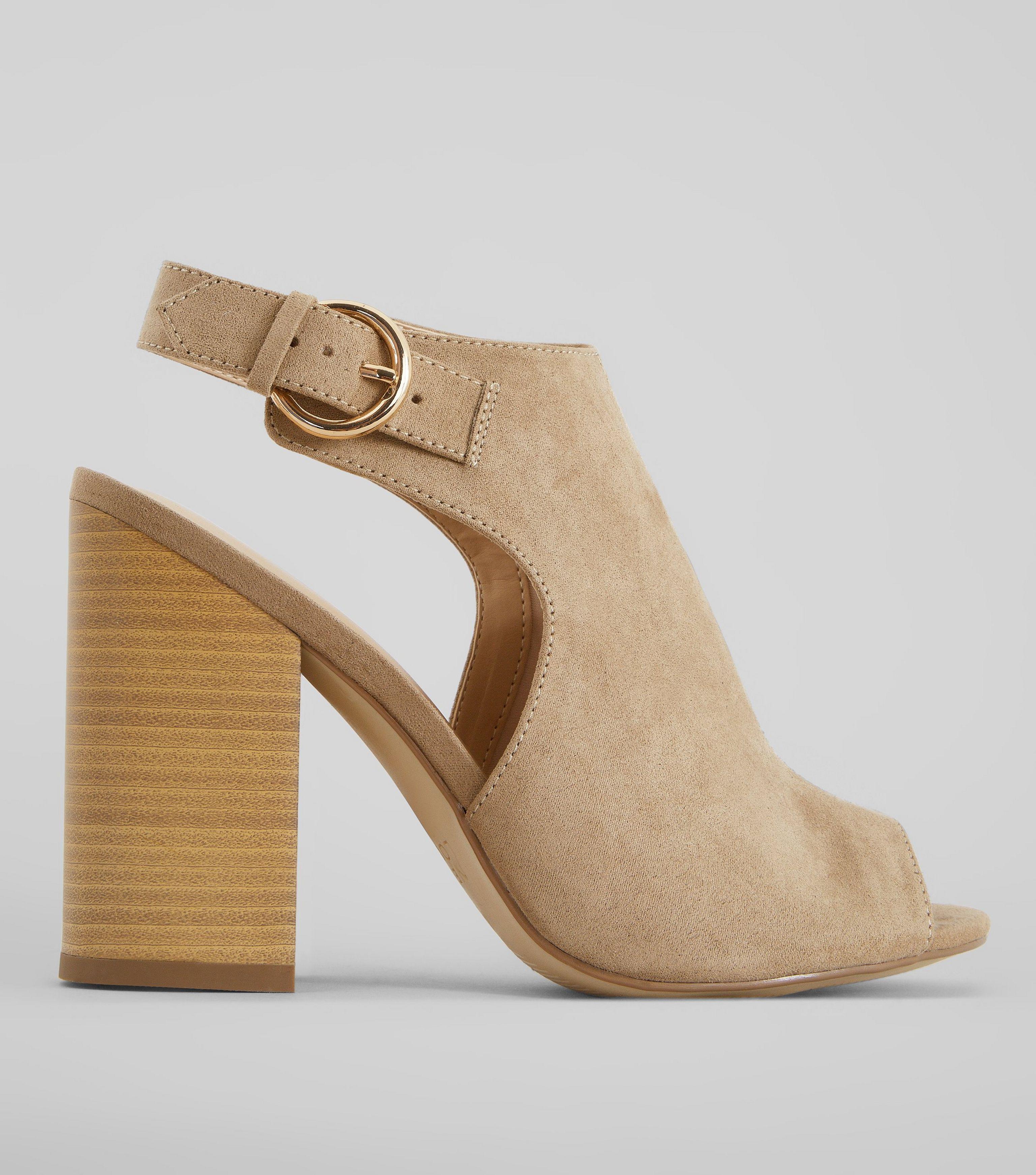 new look beige heels