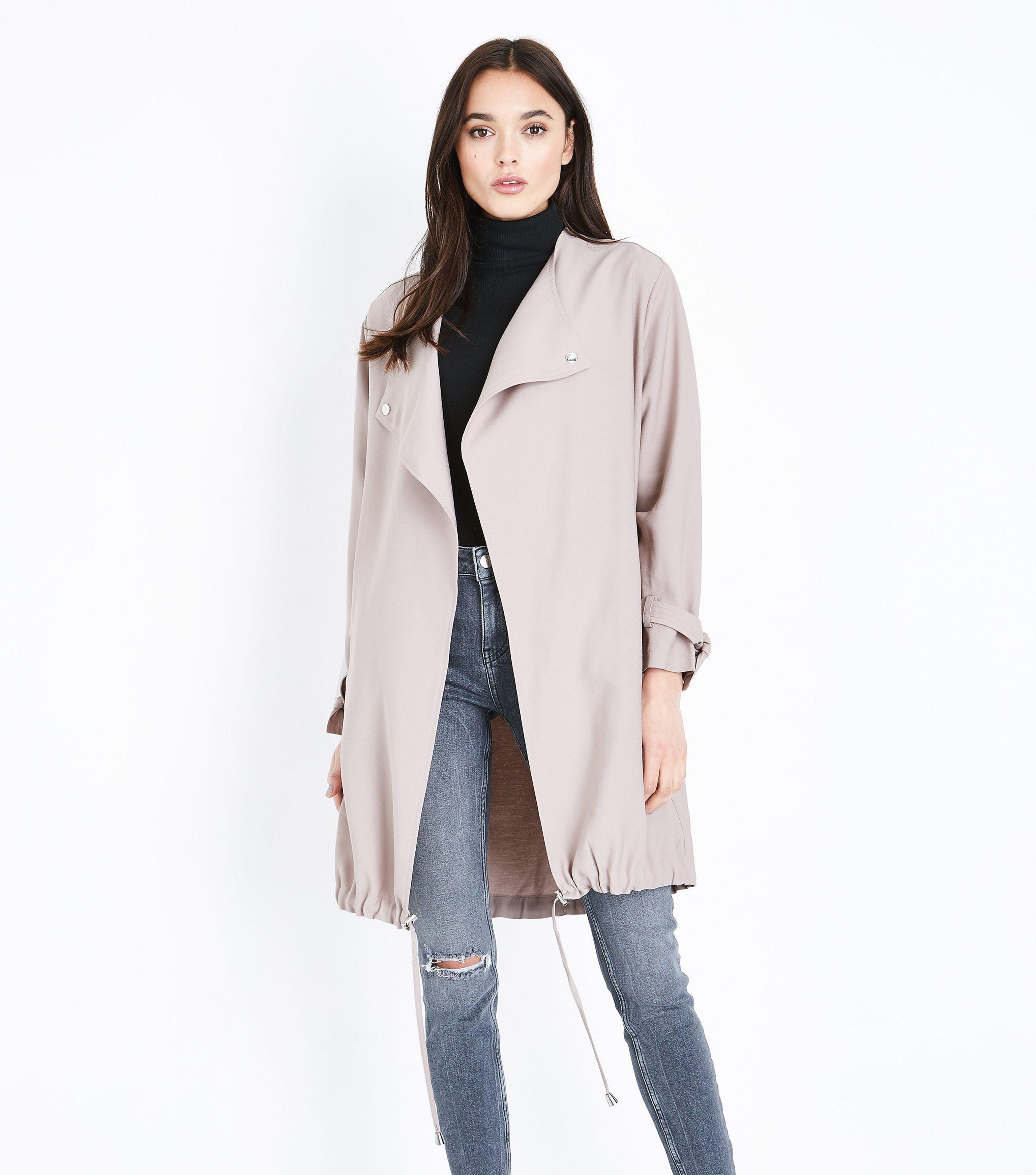 pale pink waterfall jacket