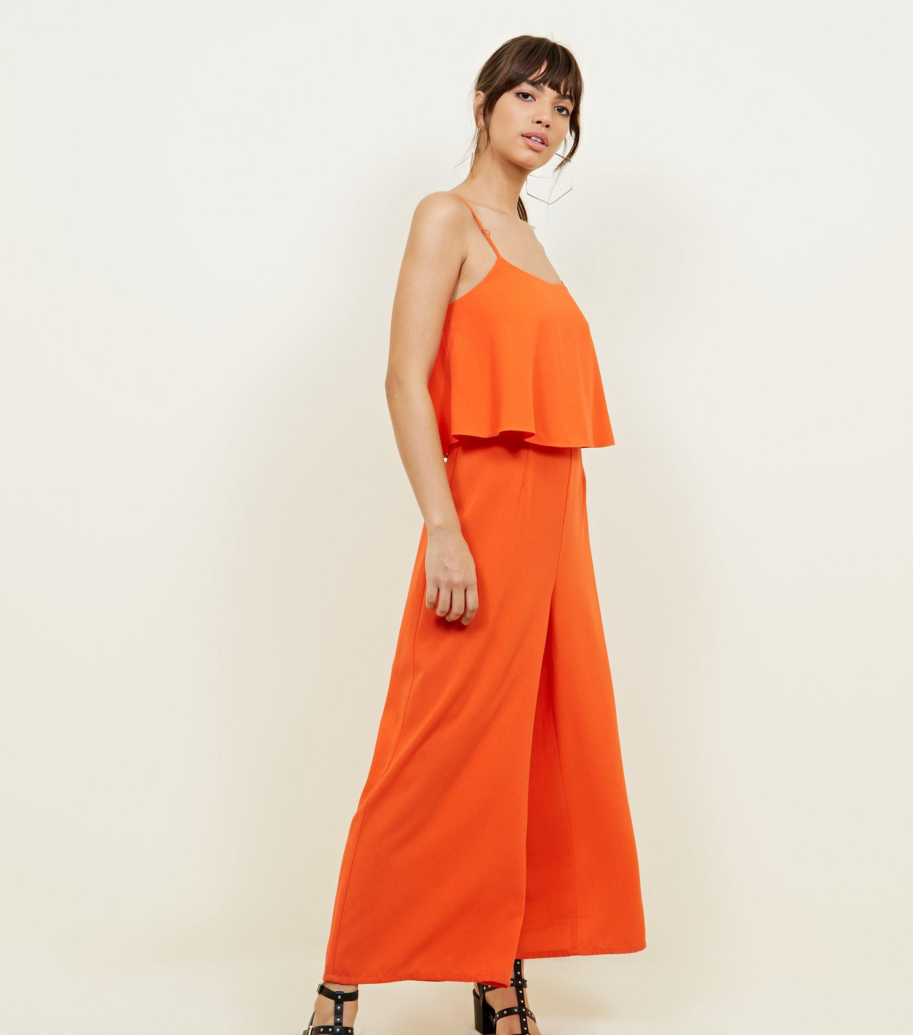 orange jumpsuit new look