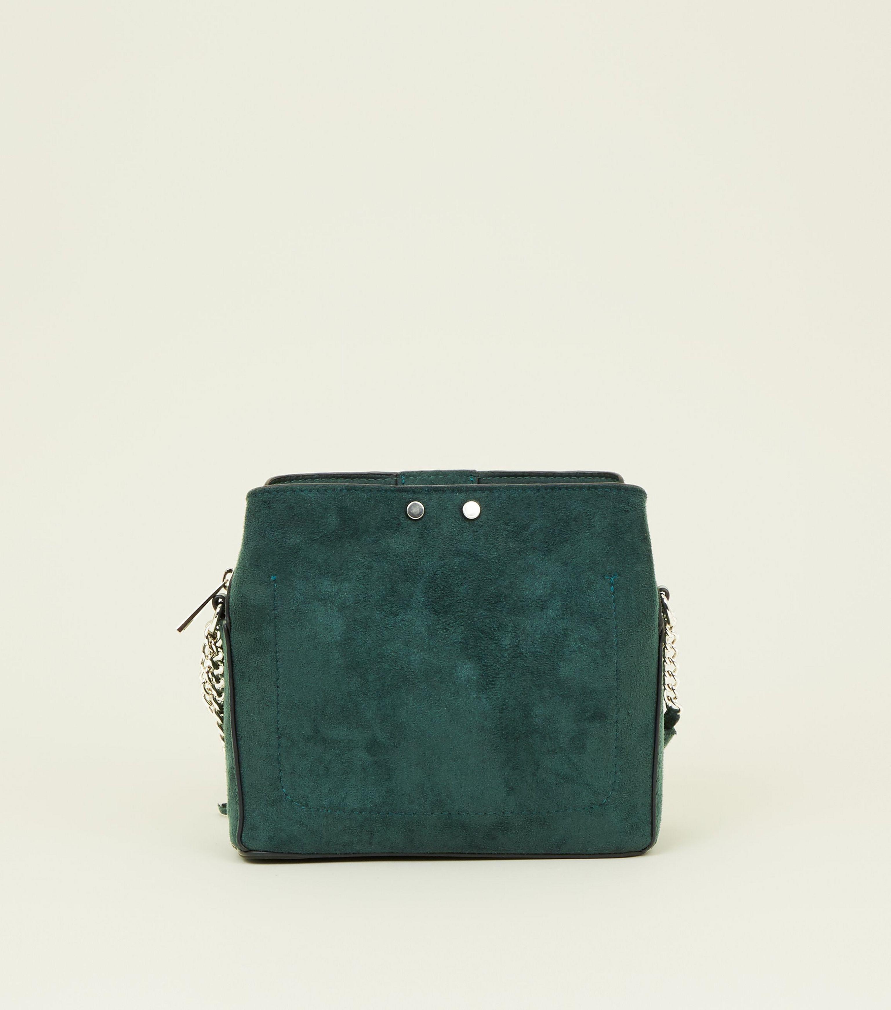 new look green handbag