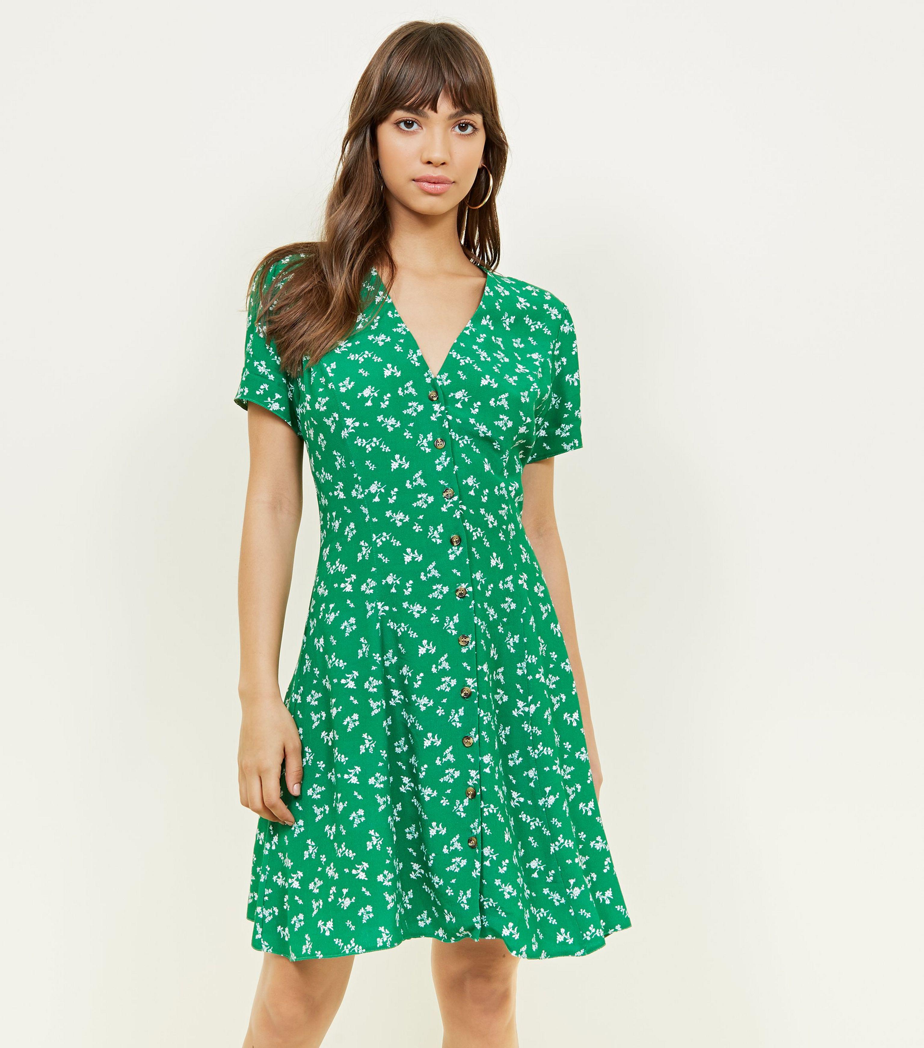 green tea dress new look