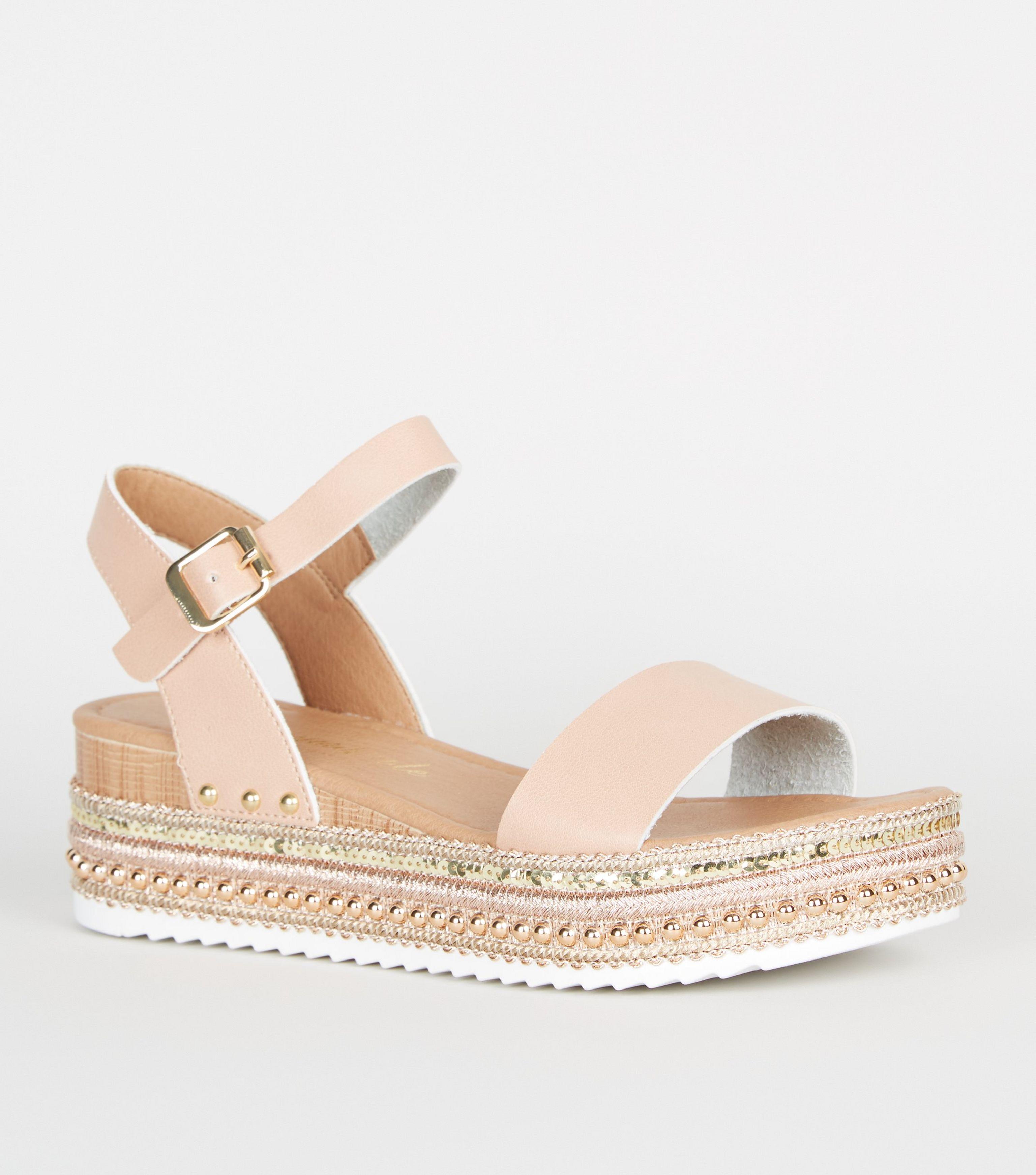new look woven sandals