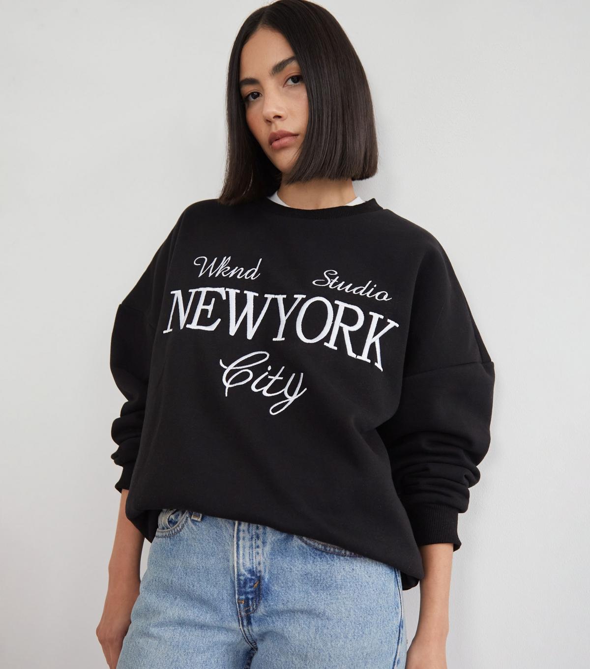 Oversized slogan sweatshirt online